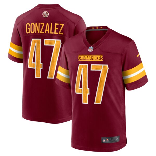 Zane Gonzalez Washington Commanders Nike Game Jersey – Burgundy