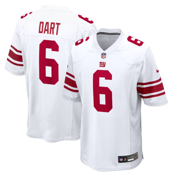 Jaxson Dart New York Giants Nike Game Jersey - White