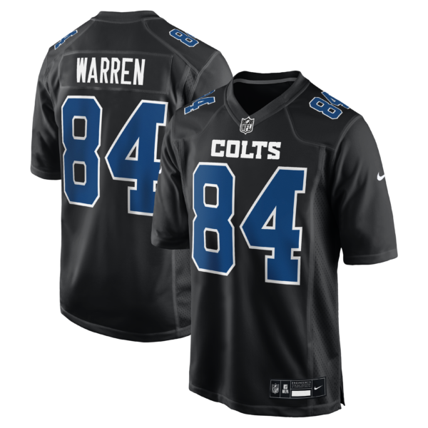 Tyler Warren Indianapolis Colts Nike Fashion Game Jersey - Carbon Black