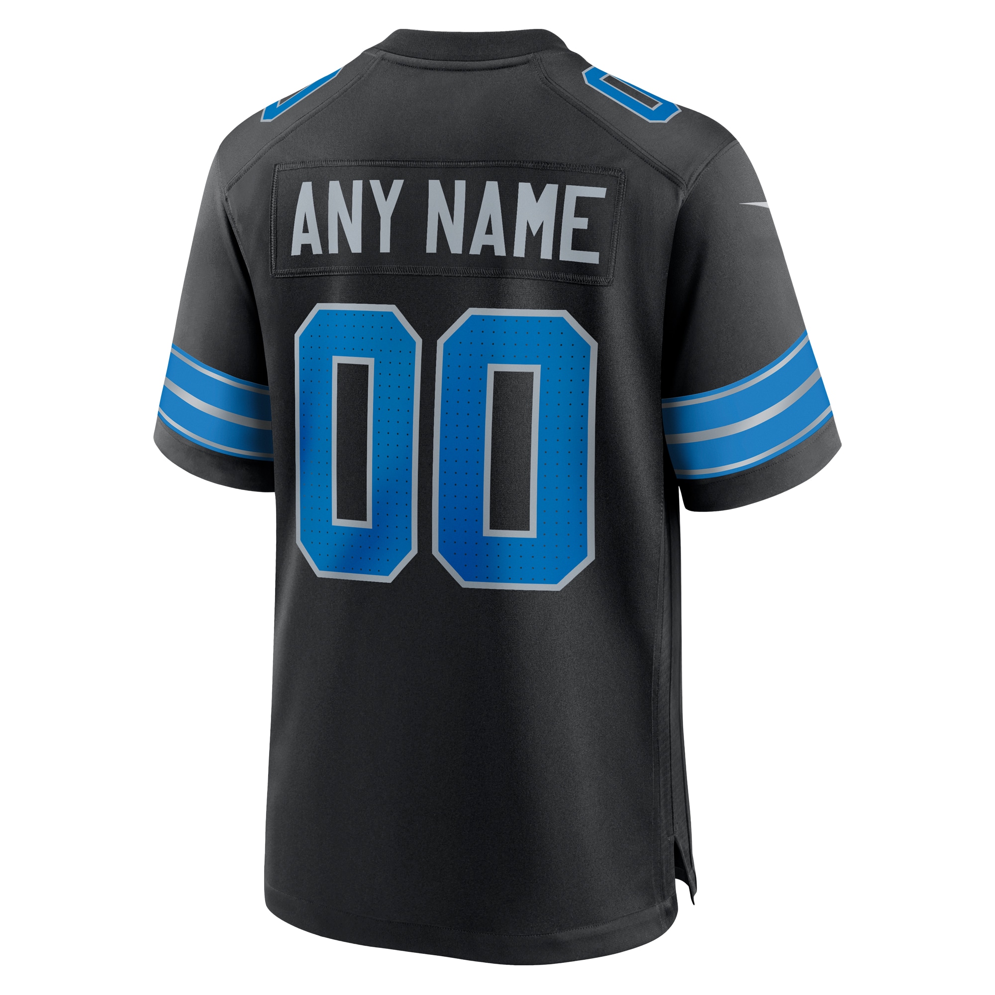 Detroit Lions Nike Alternate Custom Game Jersey - Black - Image 3