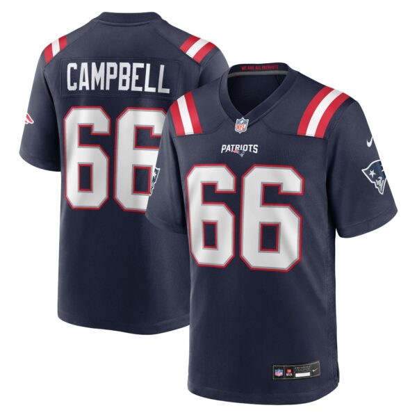 Will Campbell New England Patriots Nike 2025 NFL Draft First Round Pick Game Jersey - Navy