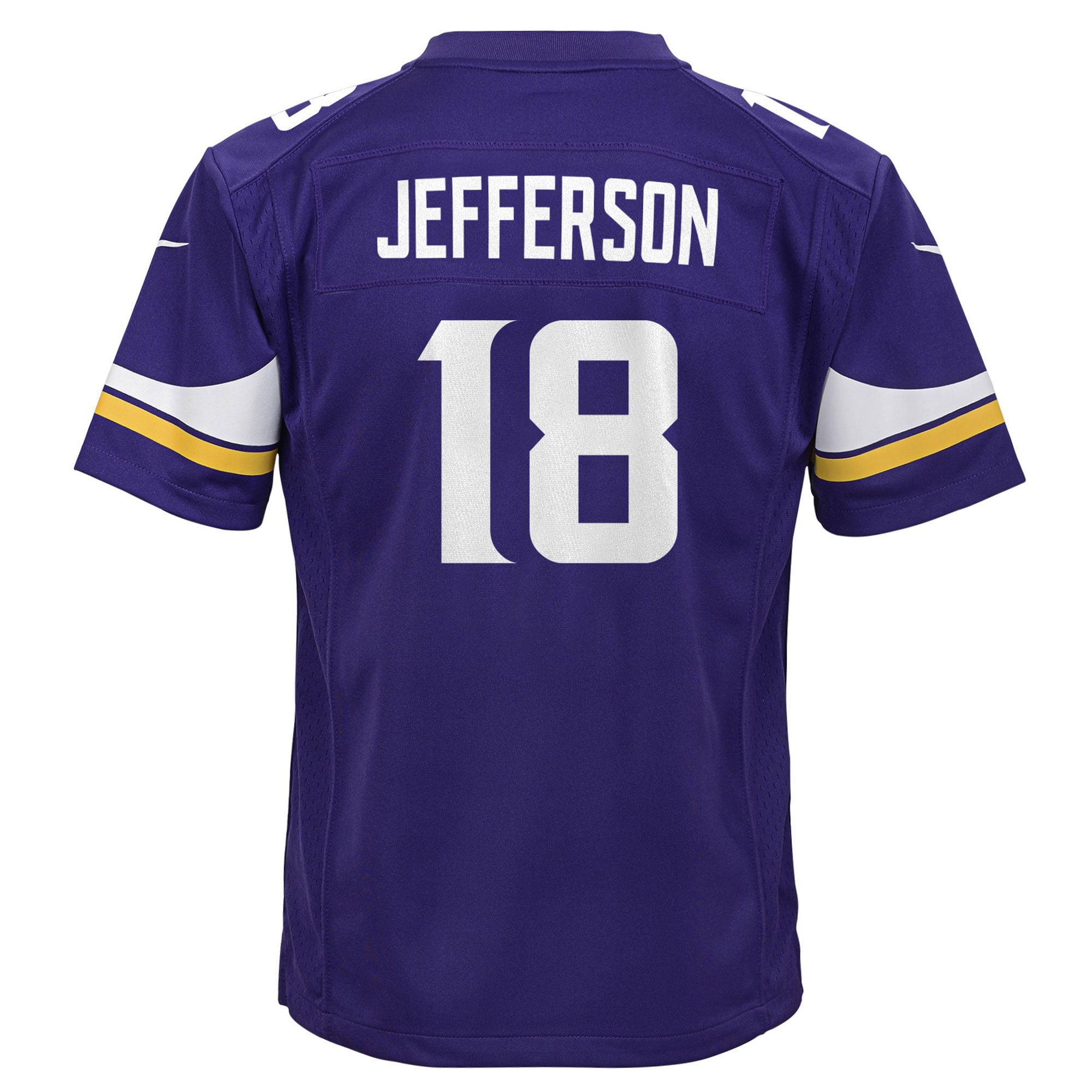 Justin Jefferson Minnesota Vikings Nike Youth Game Jersey - Purple - Image 3