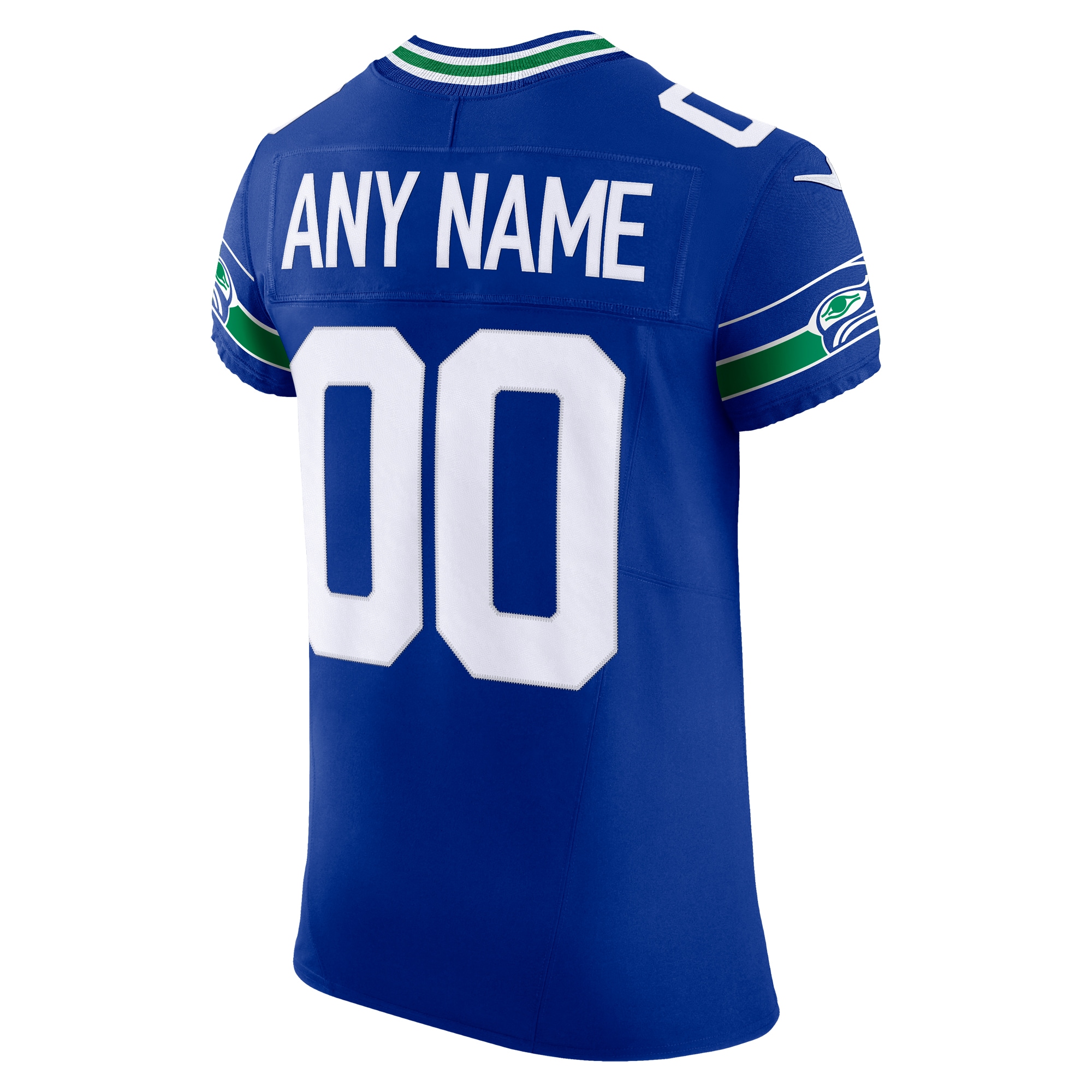 Seattle Seahawks Nike Alternate Vapor F.U.S.E. Elite Custom Jersey - Men's Royal - Image 3