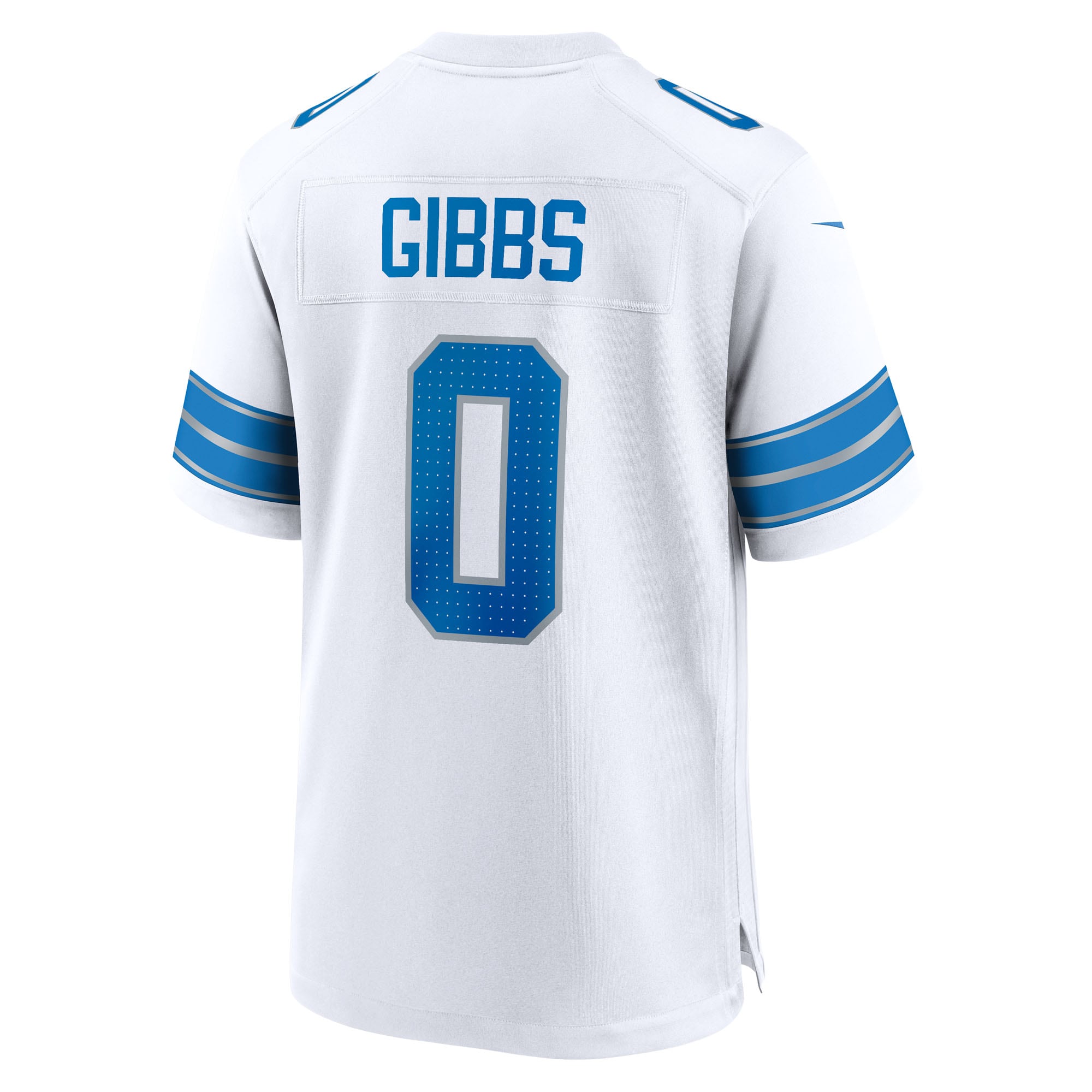 Jahmyr Gibbs Detroit Lions Nike Game Player Jersey - White - Image 3