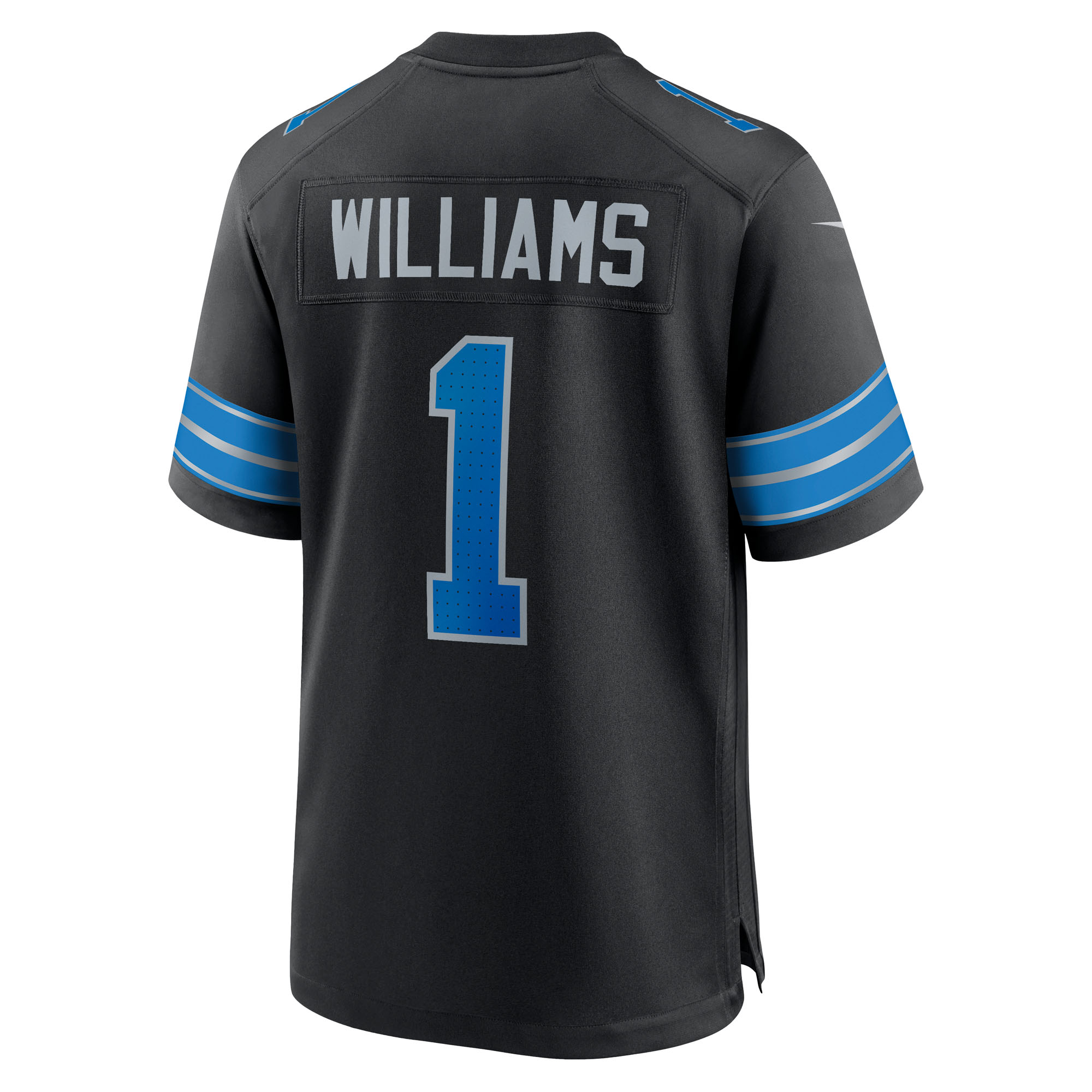 Jameson Williams Detroit Lions Nike Alternate Game Player Jersey - Black - Image 3