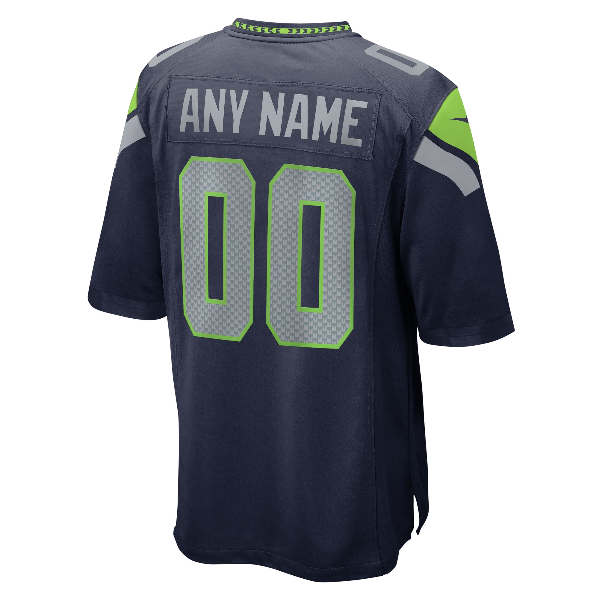 Seattle Seahawks Nike 50th Season Team Custom Game Jersey - College Navy - Image 3