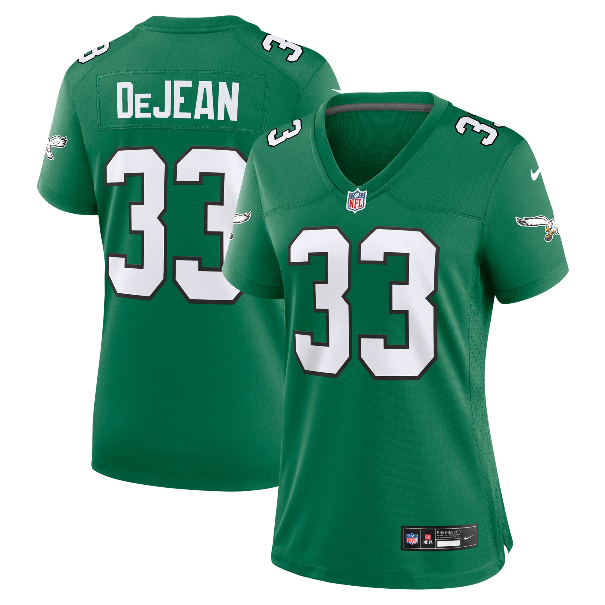 Cooper DeJean Philadelphia Eagles Nike Women's Alternate Game Jersey - Kelly Green