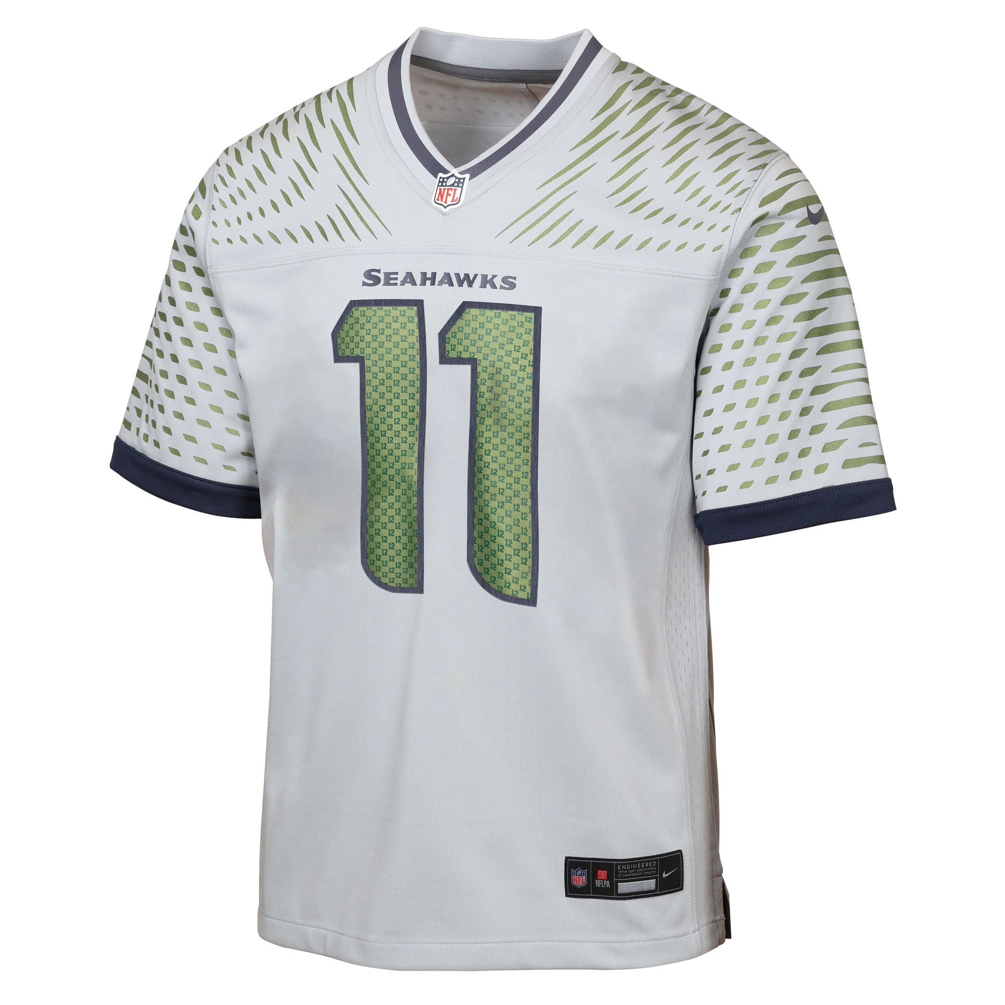 Jaxon Smith-Njigba Seattle Seahawks Nike Youth 2025 Rivalries Collection Game Jersey - Wolf Gray - Image 2