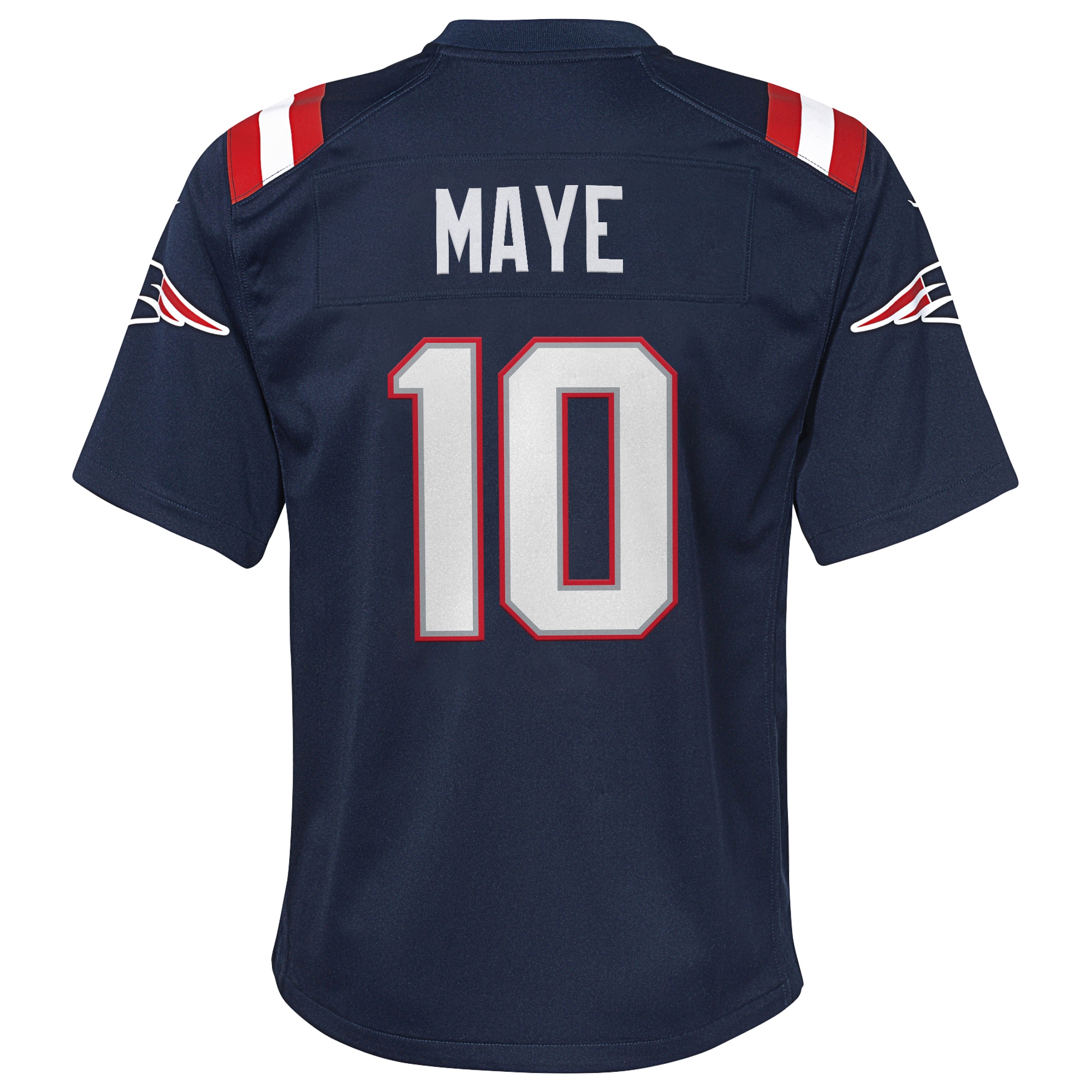 Drake Maye New England Patriots Nike Youth Game Jersey - Navy - Image 3