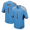 Cameron Ward Tennessee Titans Nike 2025 NFL Draft First Round Pick Game Jersey - Light Blue