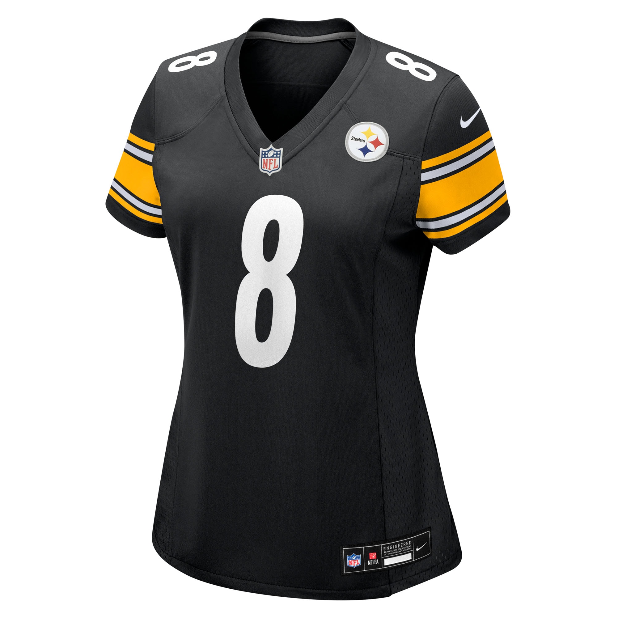Aaron Rodgers Pittsburgh Steelers Nike Women's Game Jersey - Black - Image 2