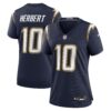 Justin Herbert Los Angeles Chargers Nike Women's Alternate Super Chargers Game Jersey - Navy
