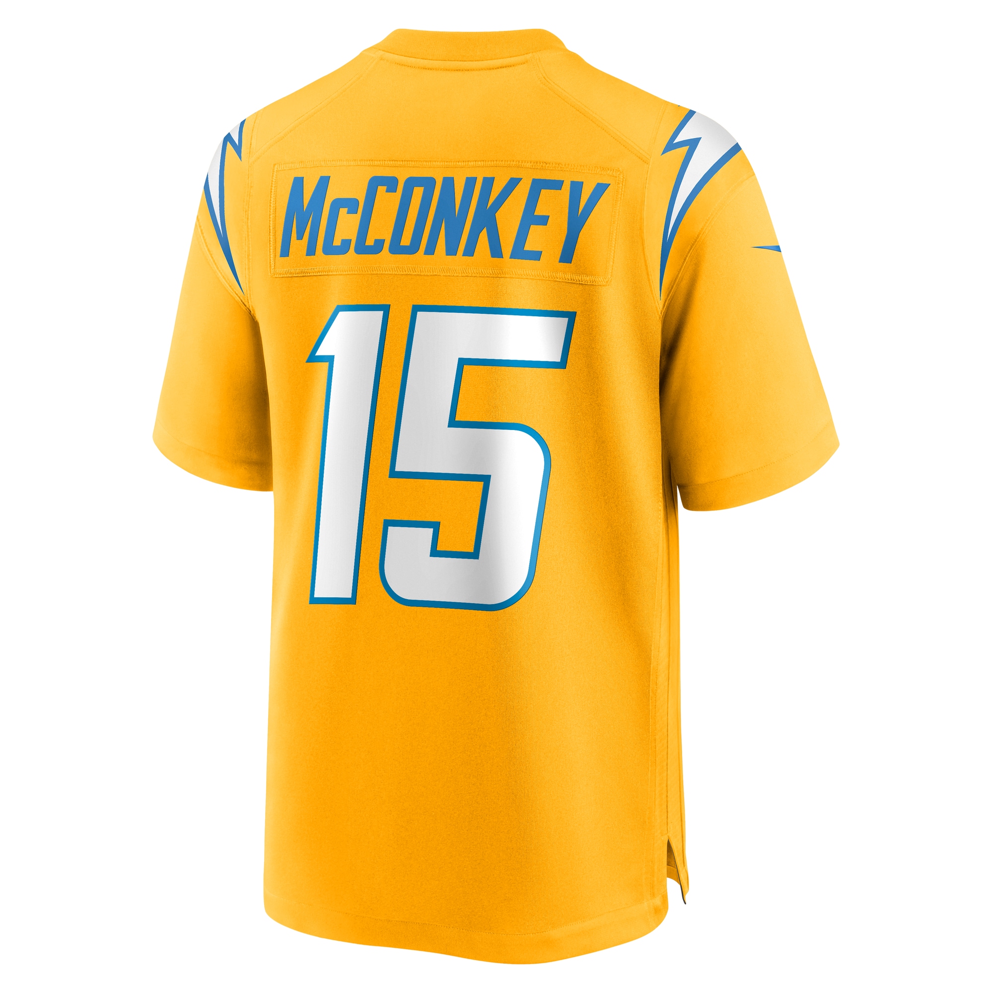 Ladd McConkey Los Angeles Chargers Nike Alternate Charger Power Game Player Jersey - Gold - Image 3