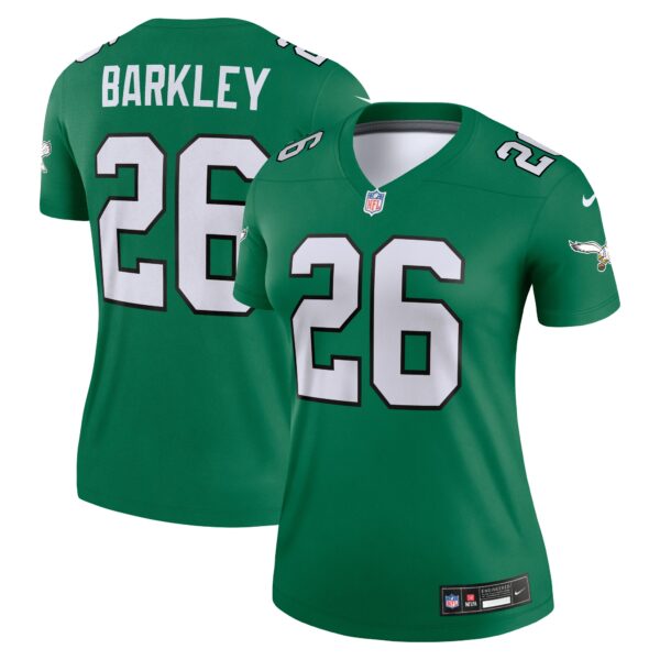 Saquon Barkley Philadelphia Eagles Nike Women's Legend Player Performance Top - Kelly Green