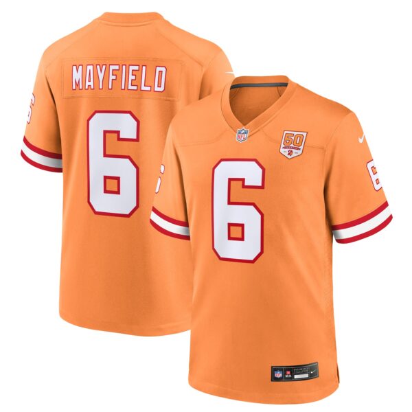 Baker Mayfield Tampa Bay Buccaneers Nike 50th Season Game Jersey - Creamsicle