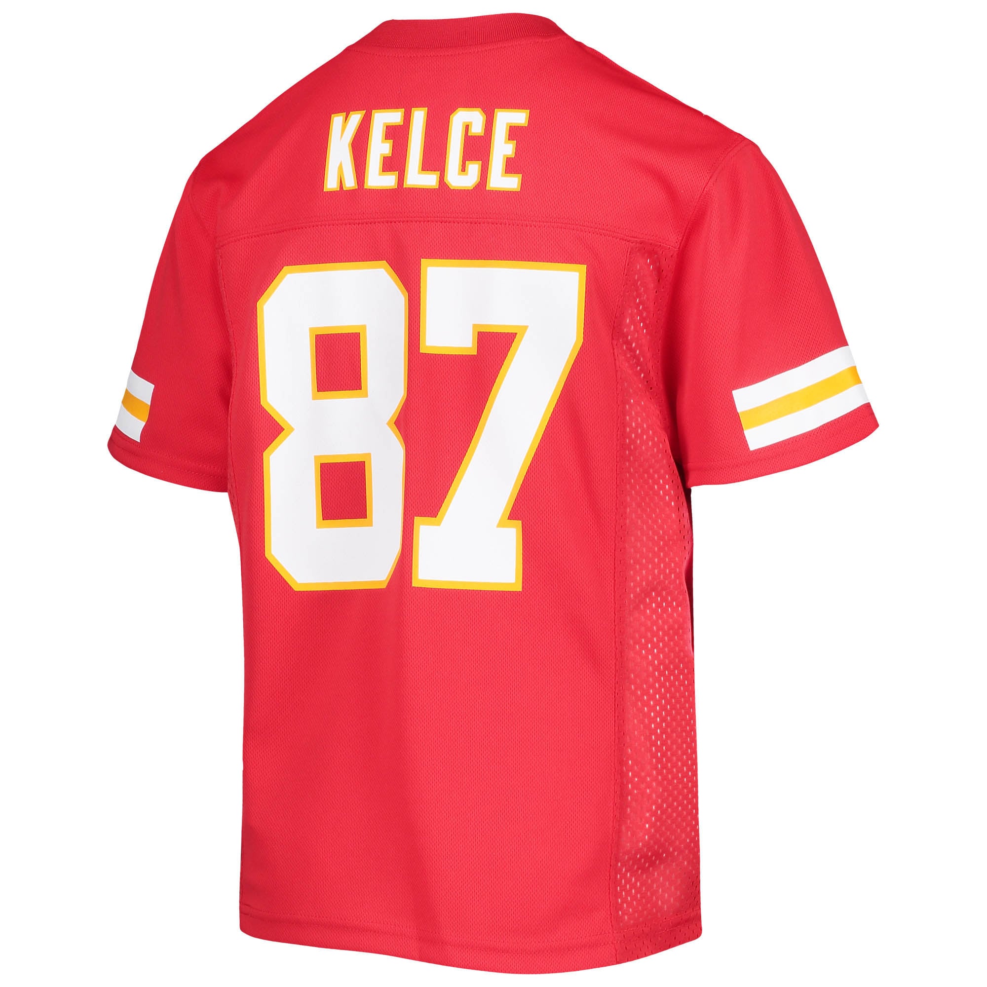 Travis Kelce Kansas City Chiefs Youth Replica Player Jersey - Red - Image 3