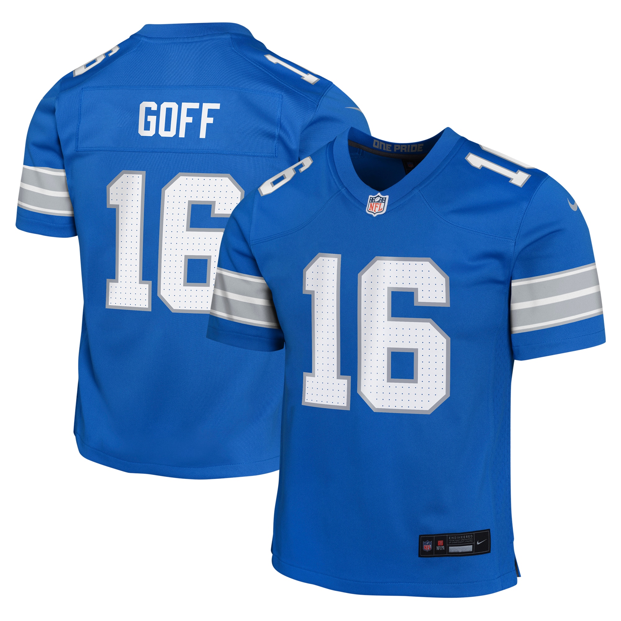 Jared Goff Detroit Lions Nike Youth Game Jersey - Blue