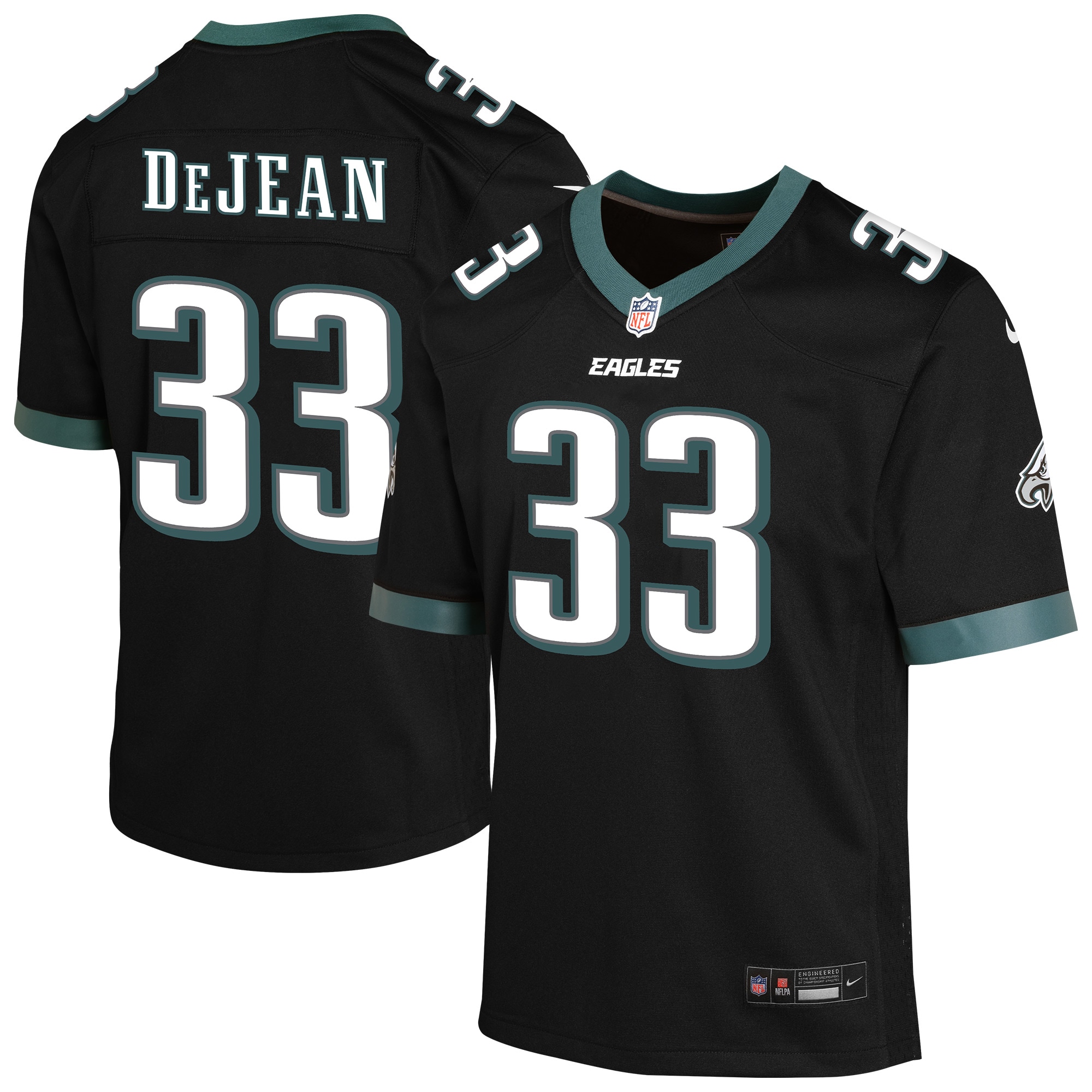 Cooper DeJean Philadelphia Eagles Nike Youth Alternate Game Jersey - Black