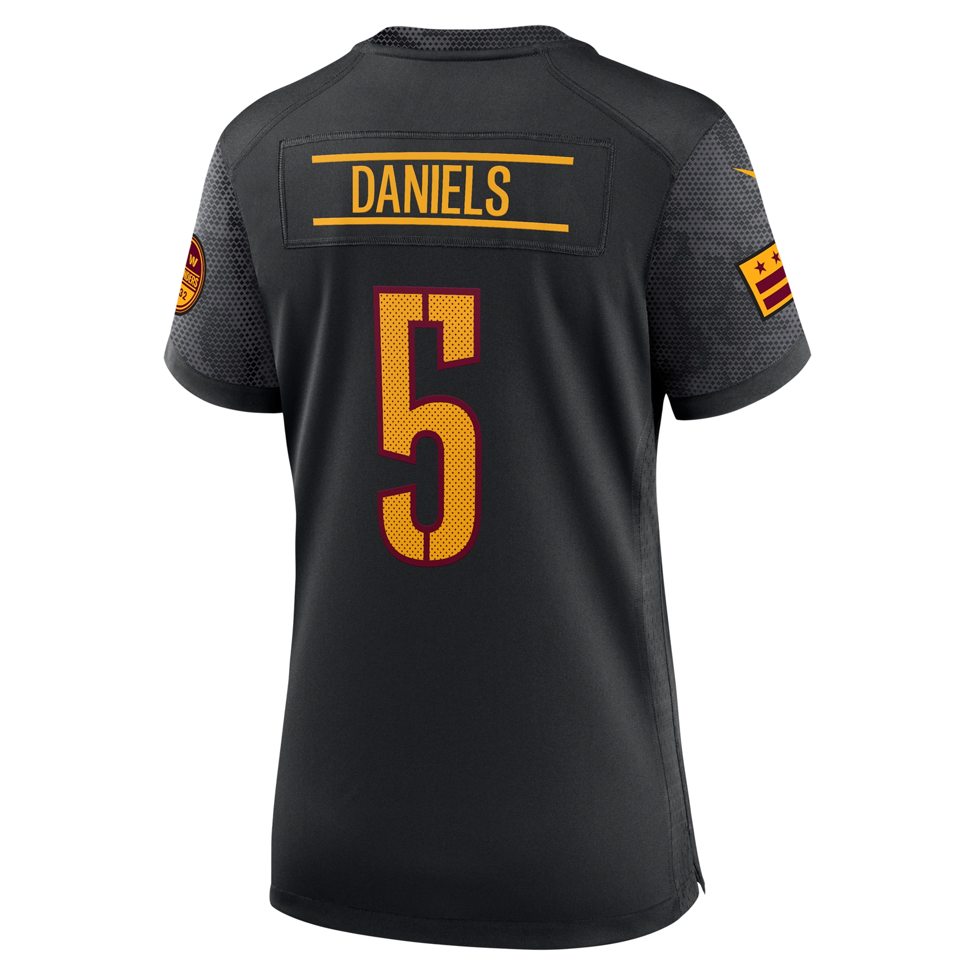 Jayden Daniels Washington Commanders Nike Women's Alternate Game Player Jersey - Black - Image 3
