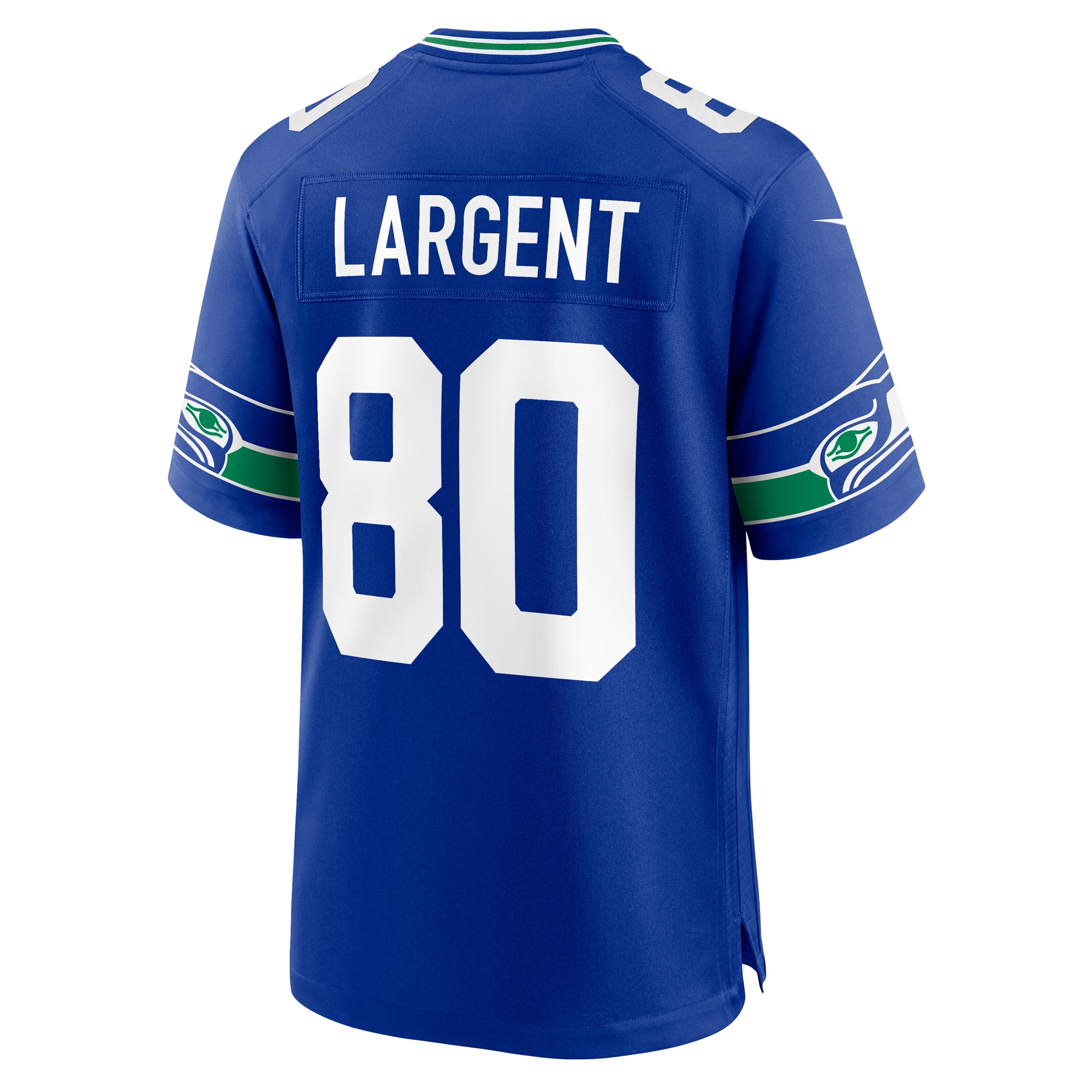 Steve Largent Seattle Seahawks Nike Throwback Retired Player Game Jersey - Royal - Image 3