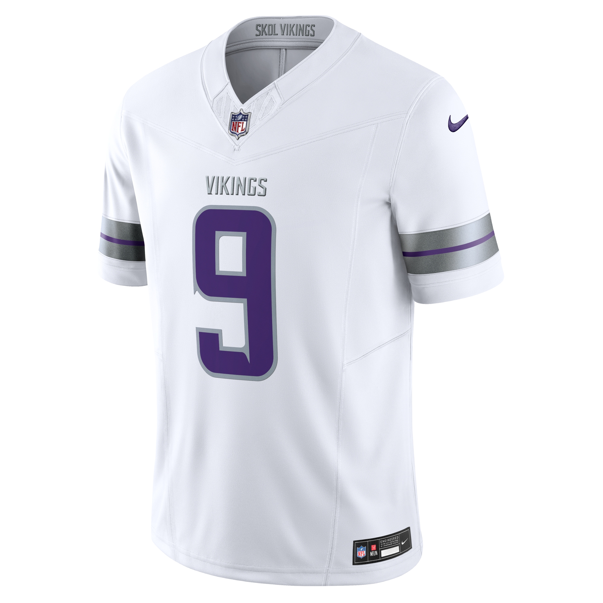 J.J. McCarthy Minnesota Vikings Nike Vapor F.U.S.E. Limited Jersey - White - Image 2