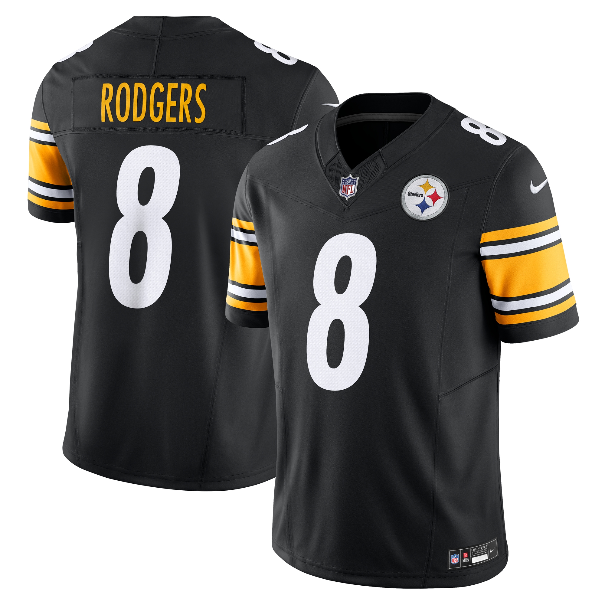 Aaron Rodgers Pittsburgh Steelers Nike Team Vapor F.U.S.E. Limited Jersey - Black