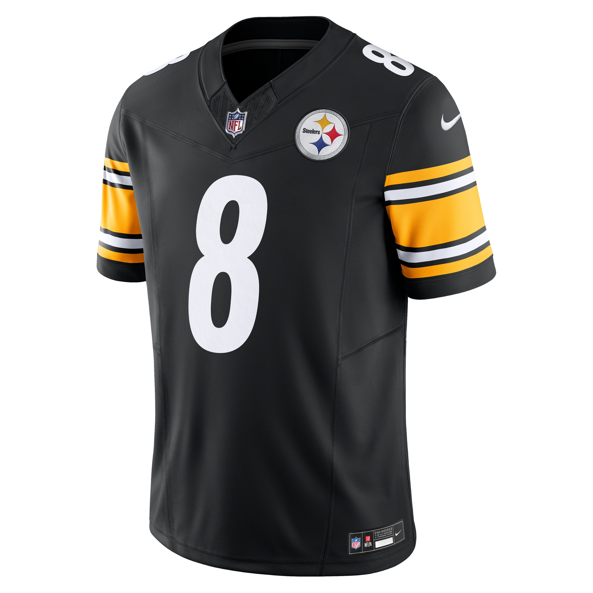 Aaron Rodgers Pittsburgh Steelers Nike Team Vapor F.U.S.E. Limited Jersey - Black - Image 2