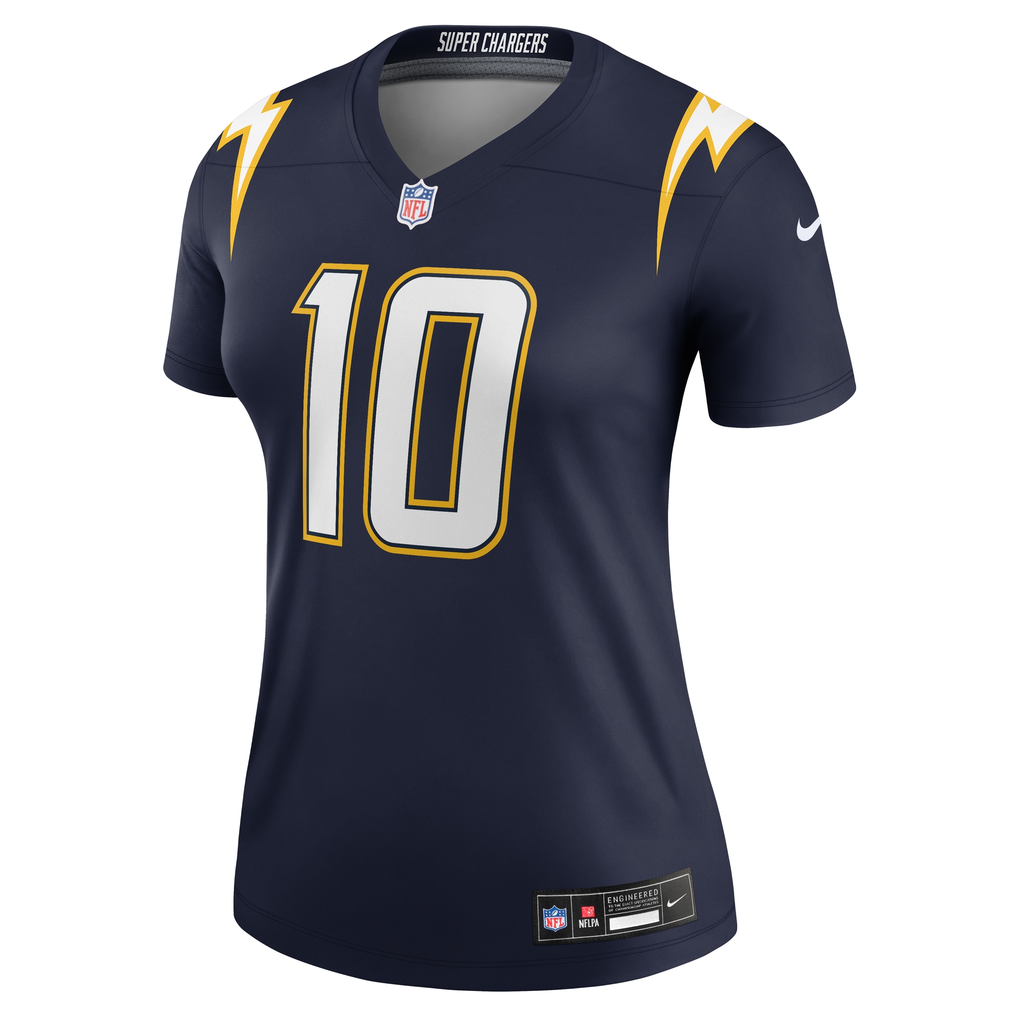 Justin Herbert Los Angeles Chargers Nike Women's Alternate Super Chargers Legend Player Performance Top - Navy - Image 2
