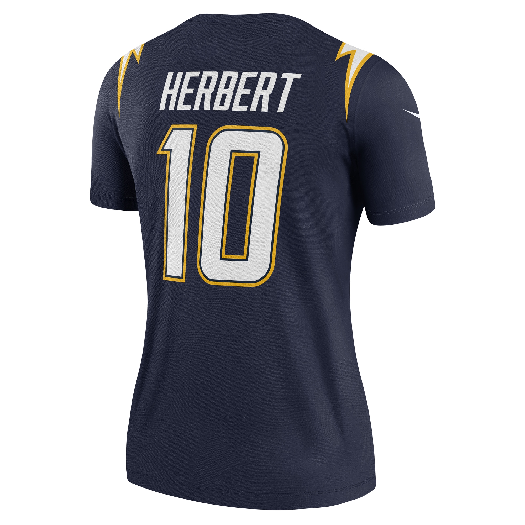 Justin Herbert Los Angeles Chargers Nike Women's Alternate Super Chargers Legend Player Performance Top - Navy - Image 3