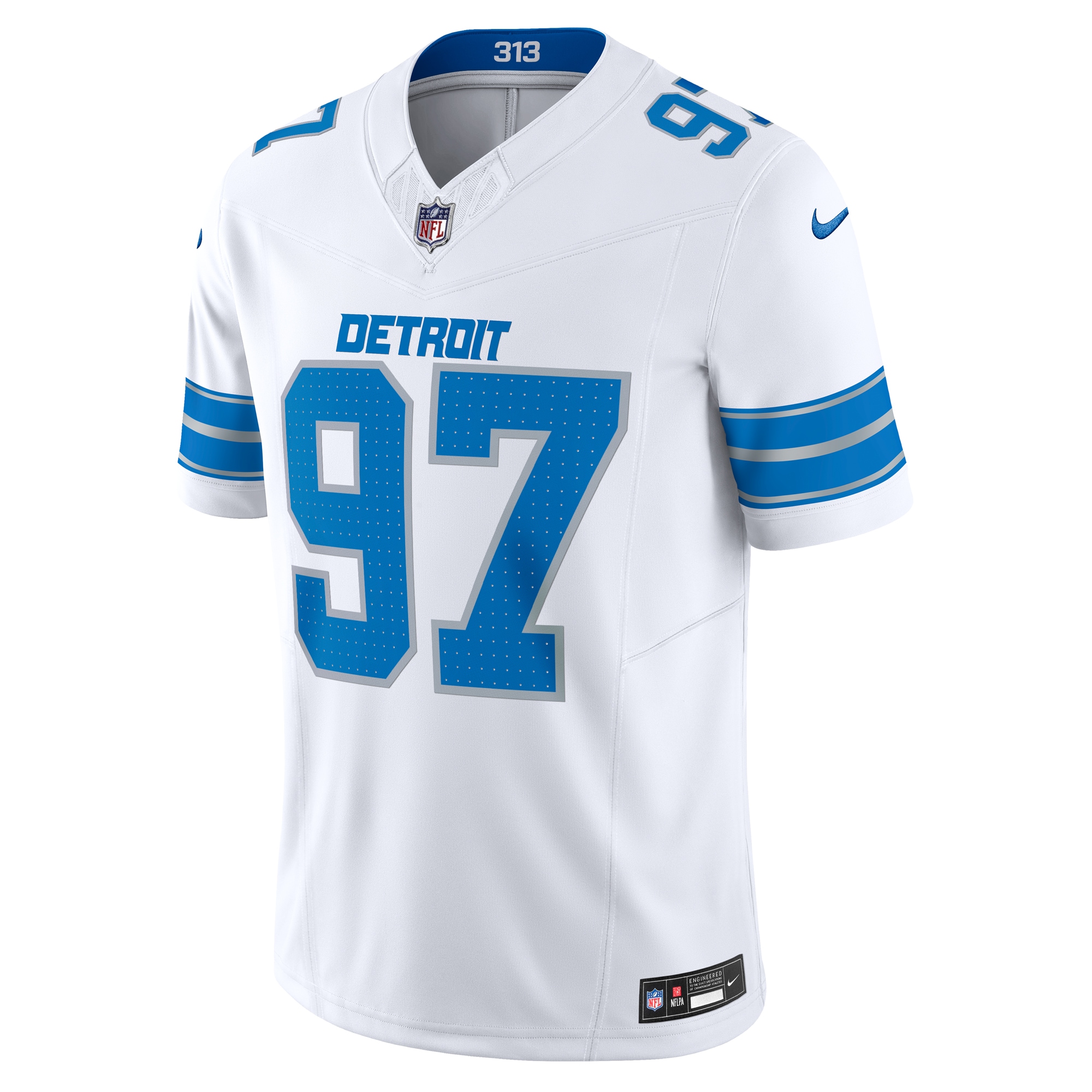 Aidan Hutchinson Detroit Lions Nike Vapor F.U.S.E. Limited Jersey - White - Image 2