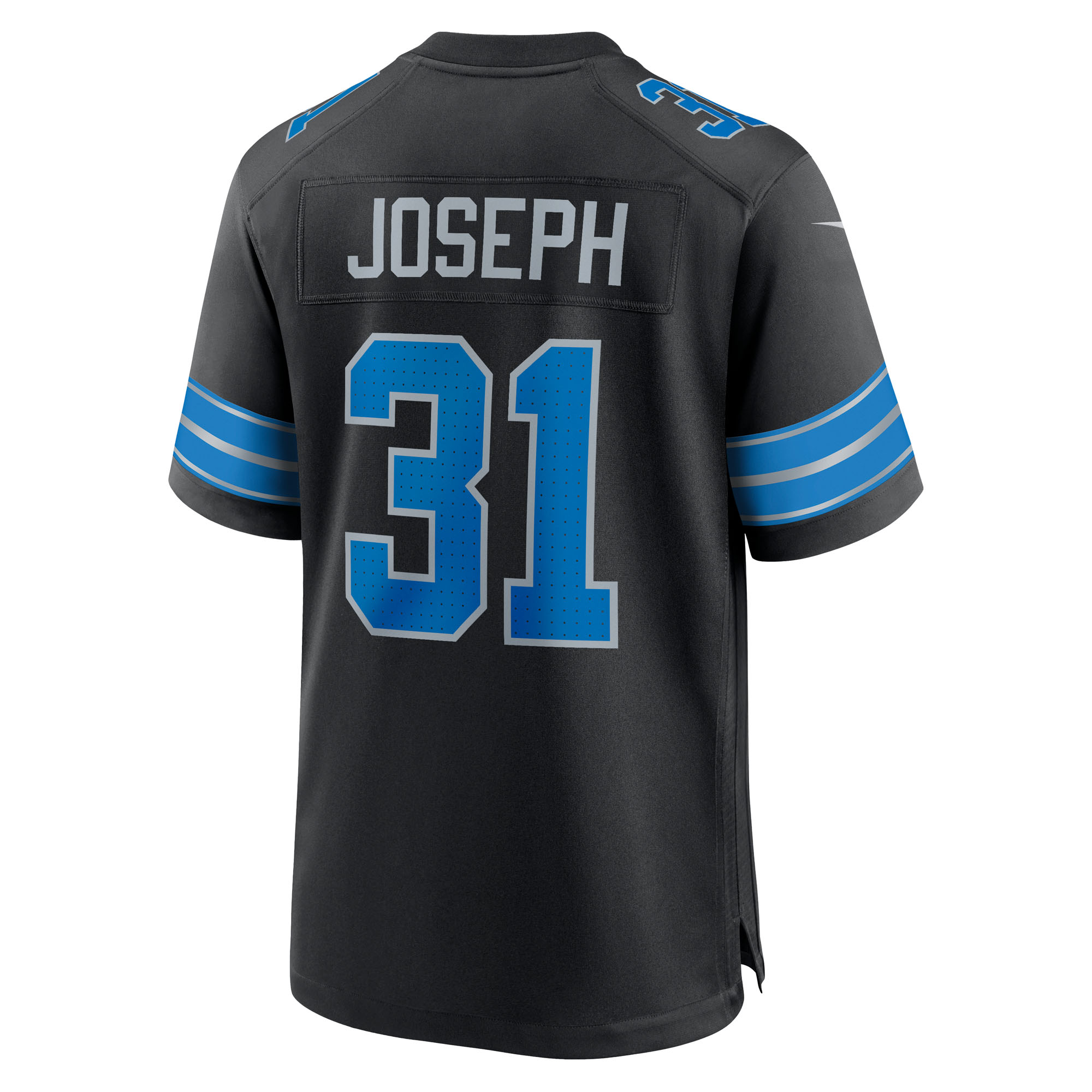 Kerby Joseph Detroit Lions Nike Alternate Game Jersey - Black - Image 3