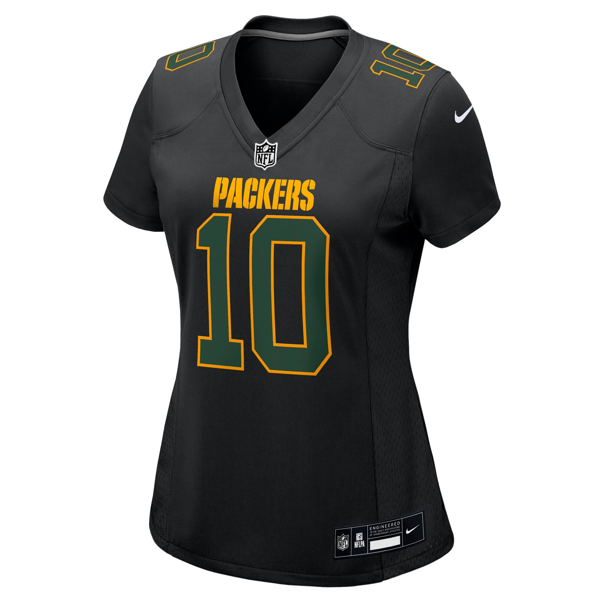 Jordan Love Green Bay Packers Nike Women's Fashion Game Jersey - Black - Image 2