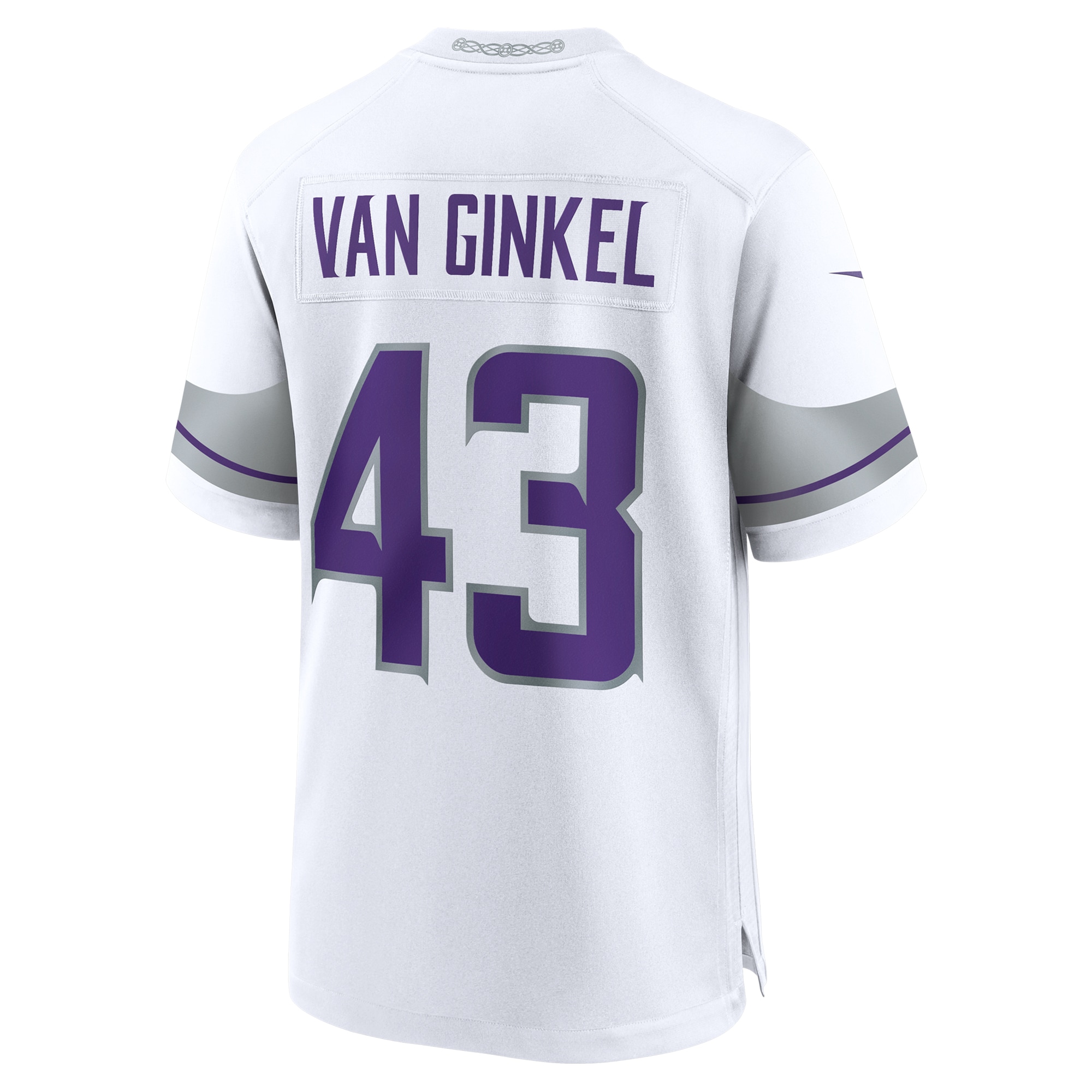 Andrew Van Ginkel Minnesota Vikings Nike Alternate Game Jersey - White - Image 3