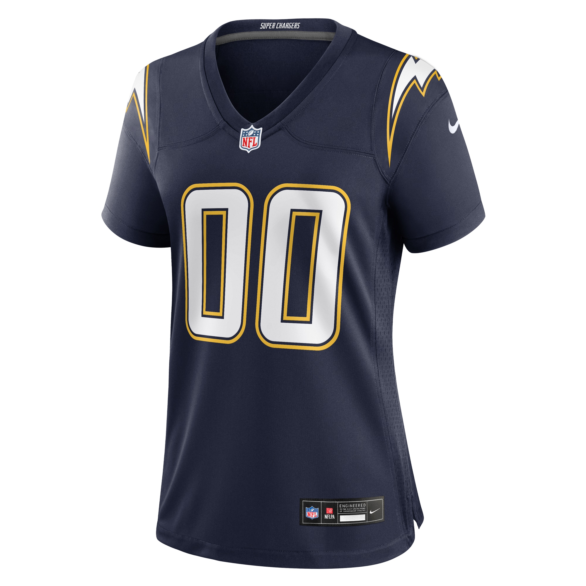 Los Angeles Chargers Nike Women's Alternate Super Chargers Game Custom Jersey - Navy - Image 2