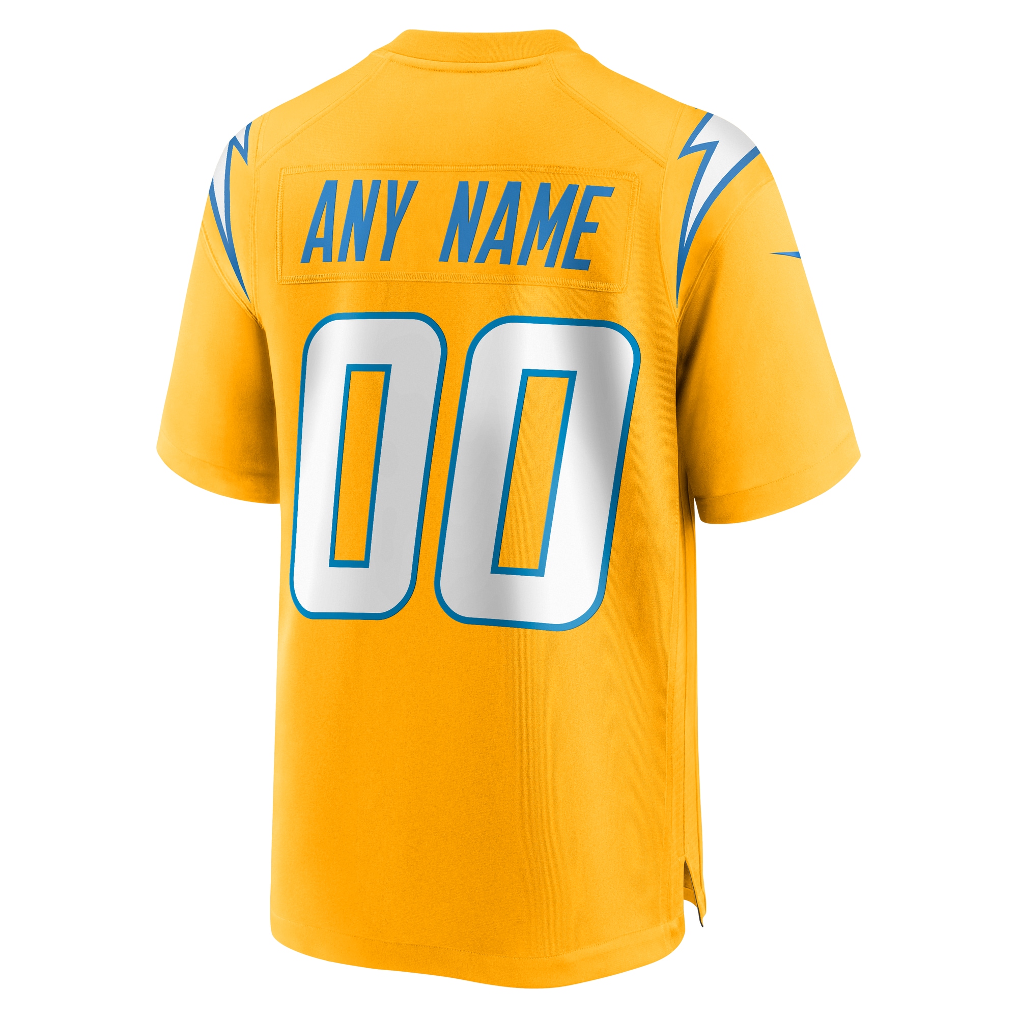 Los Angeles Chargers Nike Alternate Charger Power Game Custom Jersey - Gold - Image 3