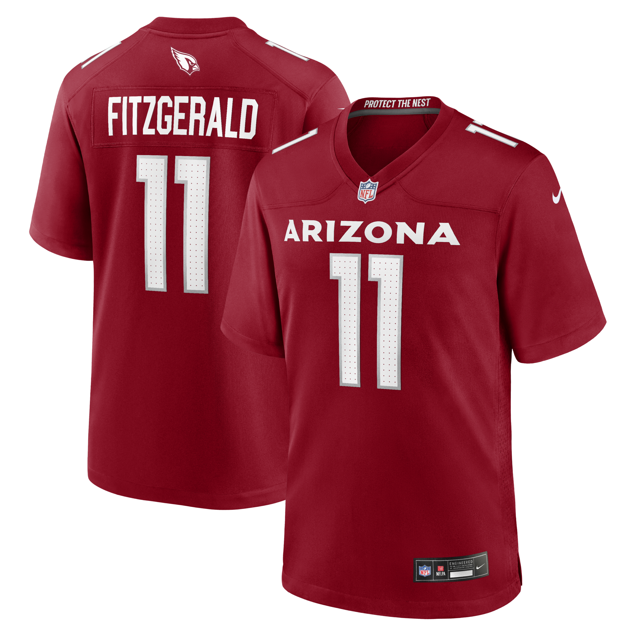 Larry Fitzgerald Arizona Cardinals Nike Team Retired Game Jersey - Cardinal