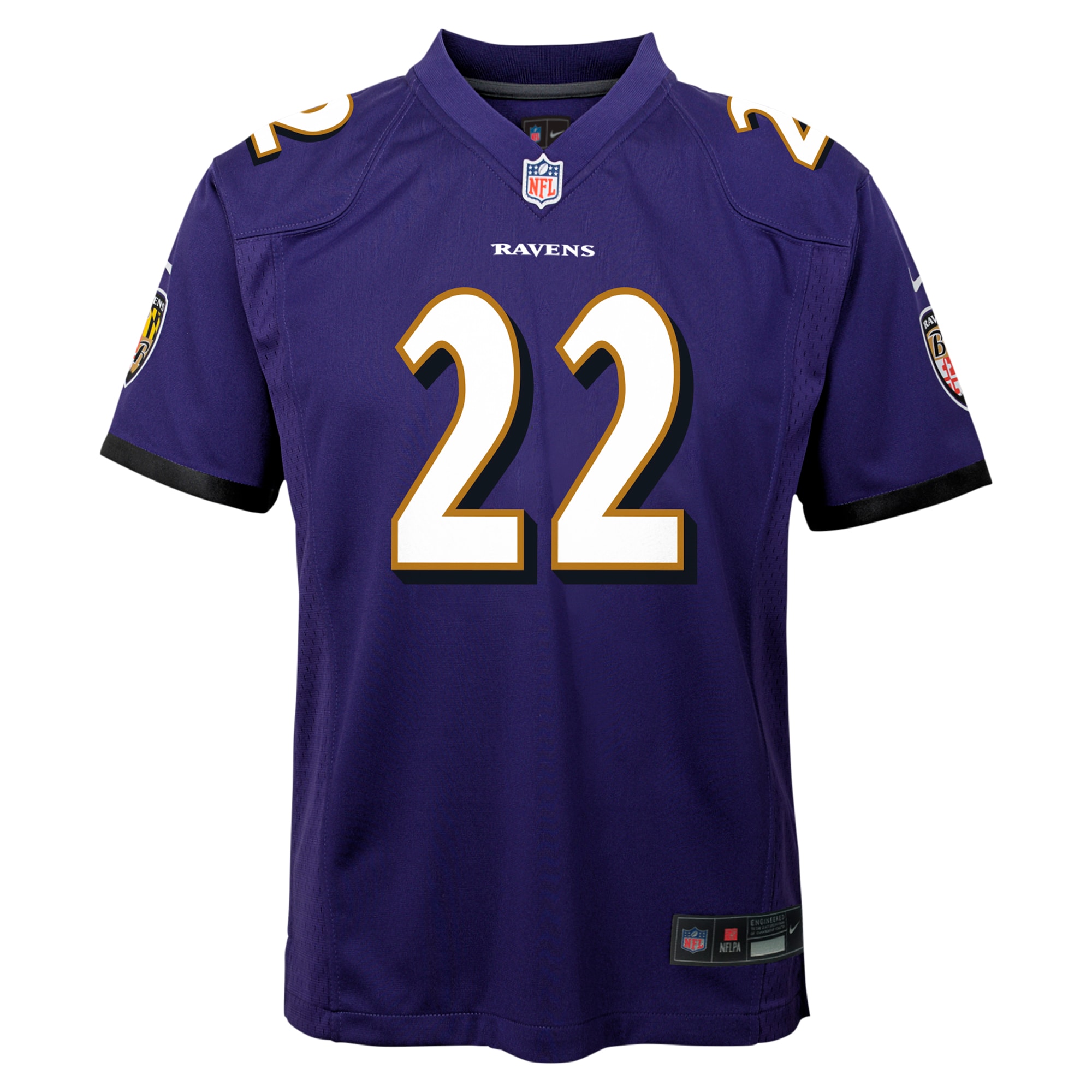 Derrick Henry Baltimore Ravens Nike Youth Game Jersey - Purple - Image 2
