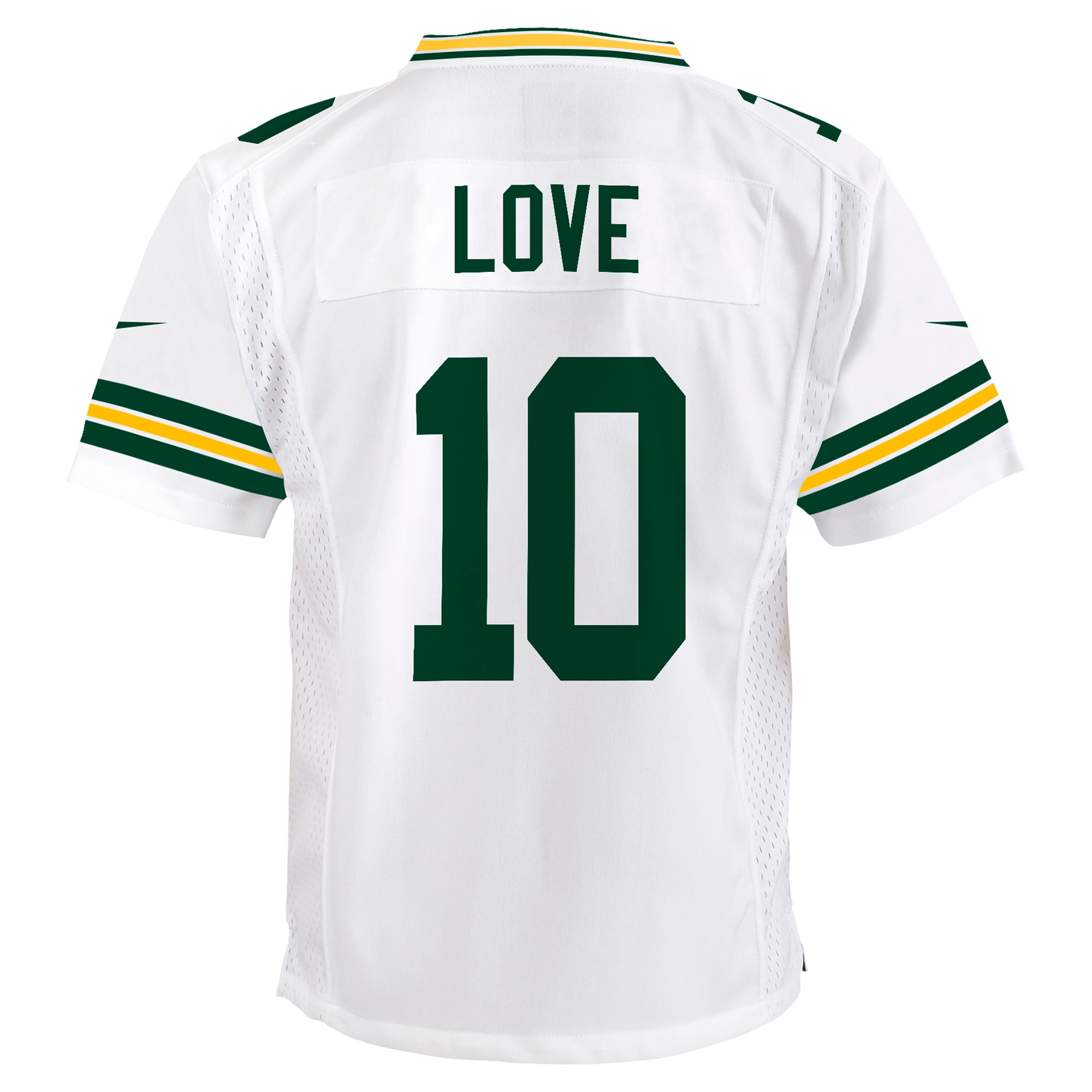 Jordan Love Green Bay Packers Nike Youth Game Jersey - White - Image 3