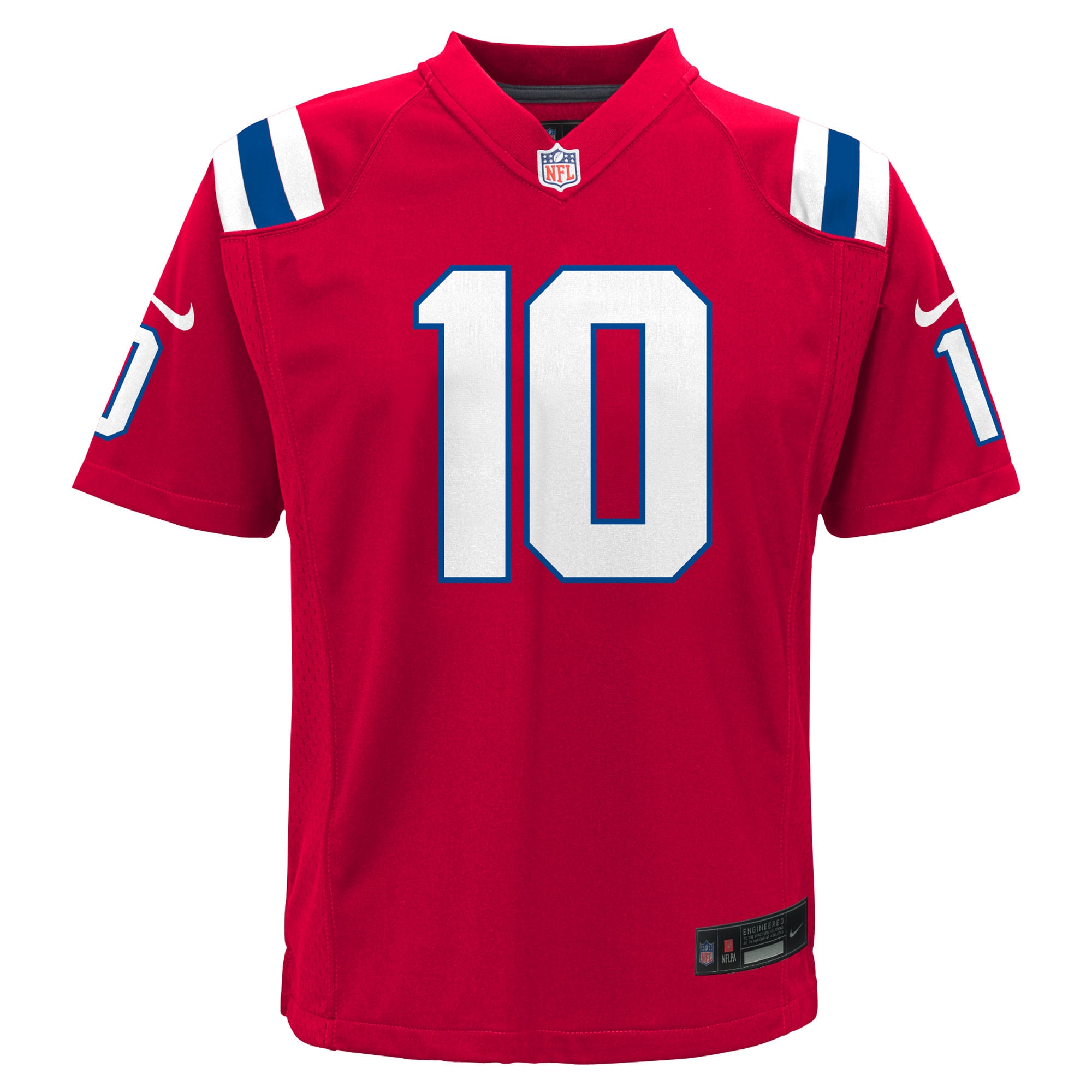 Drake Maye New England Patriots Nike Youth Game Jersey - Red - Image 2