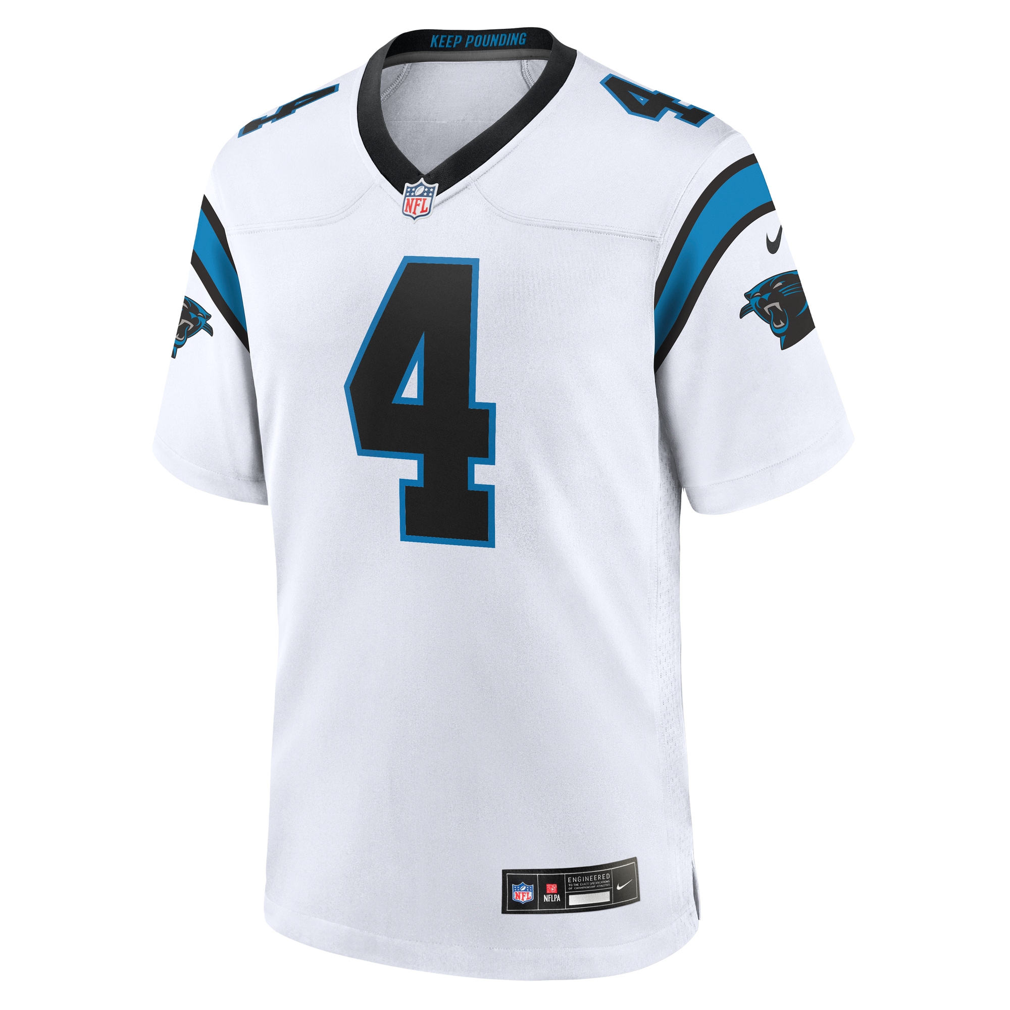 Tetairoa McMillan Carolina Panthers Nike Game Jersey - White - Image 2