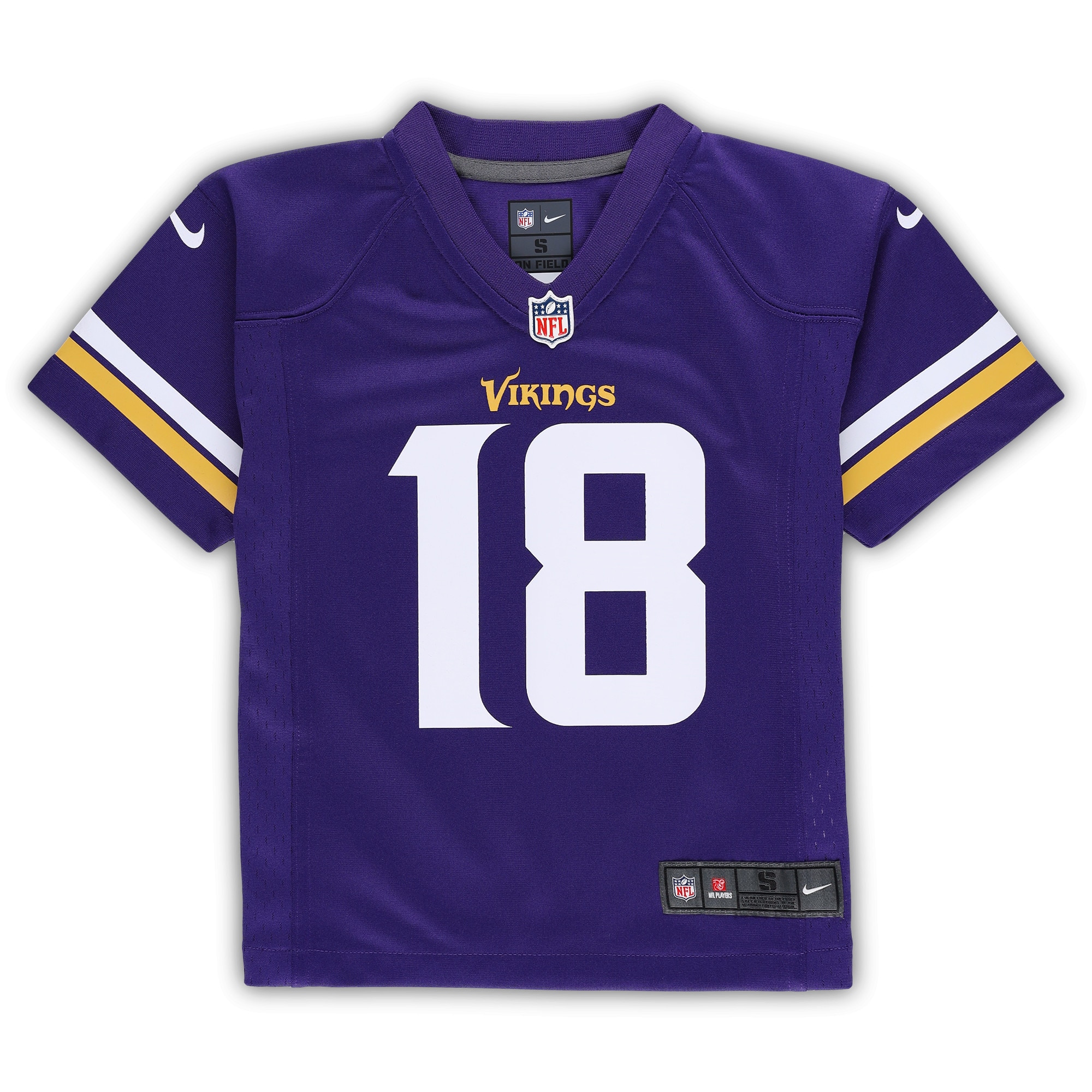Justin Jefferson Minnesota Vikings Nike Preschool Game Jersey - Purple - Image 2