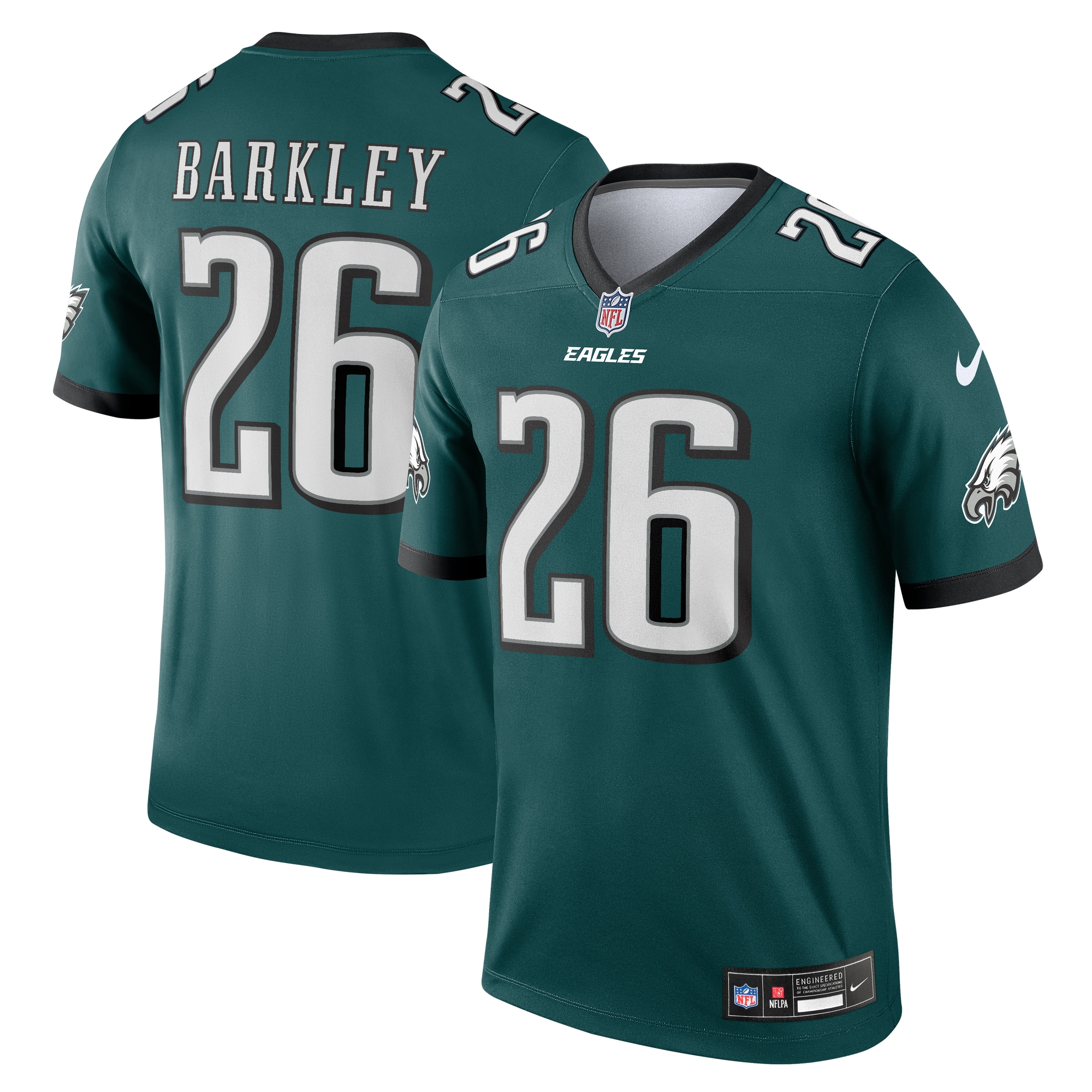 Saquon Barkley Philadelphia Eagles Nike Legend Player Performance Top - Midnight Green