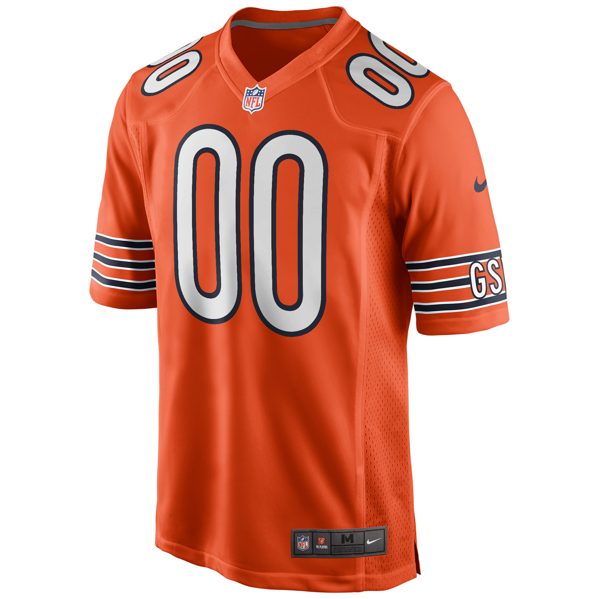 Chicago Bears Nike Youth Alternate Custom Game Jersey - Orange - Image 2