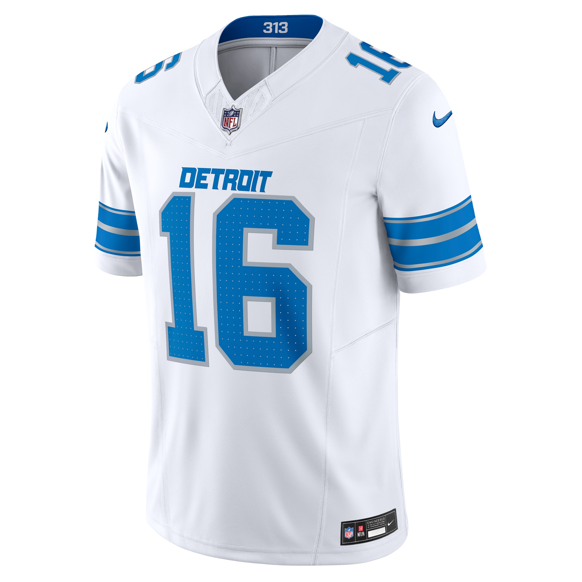 Jared Goff Detroit Lions Nike Vapor F.U.S.E. Limited Jersey - White - Image 2