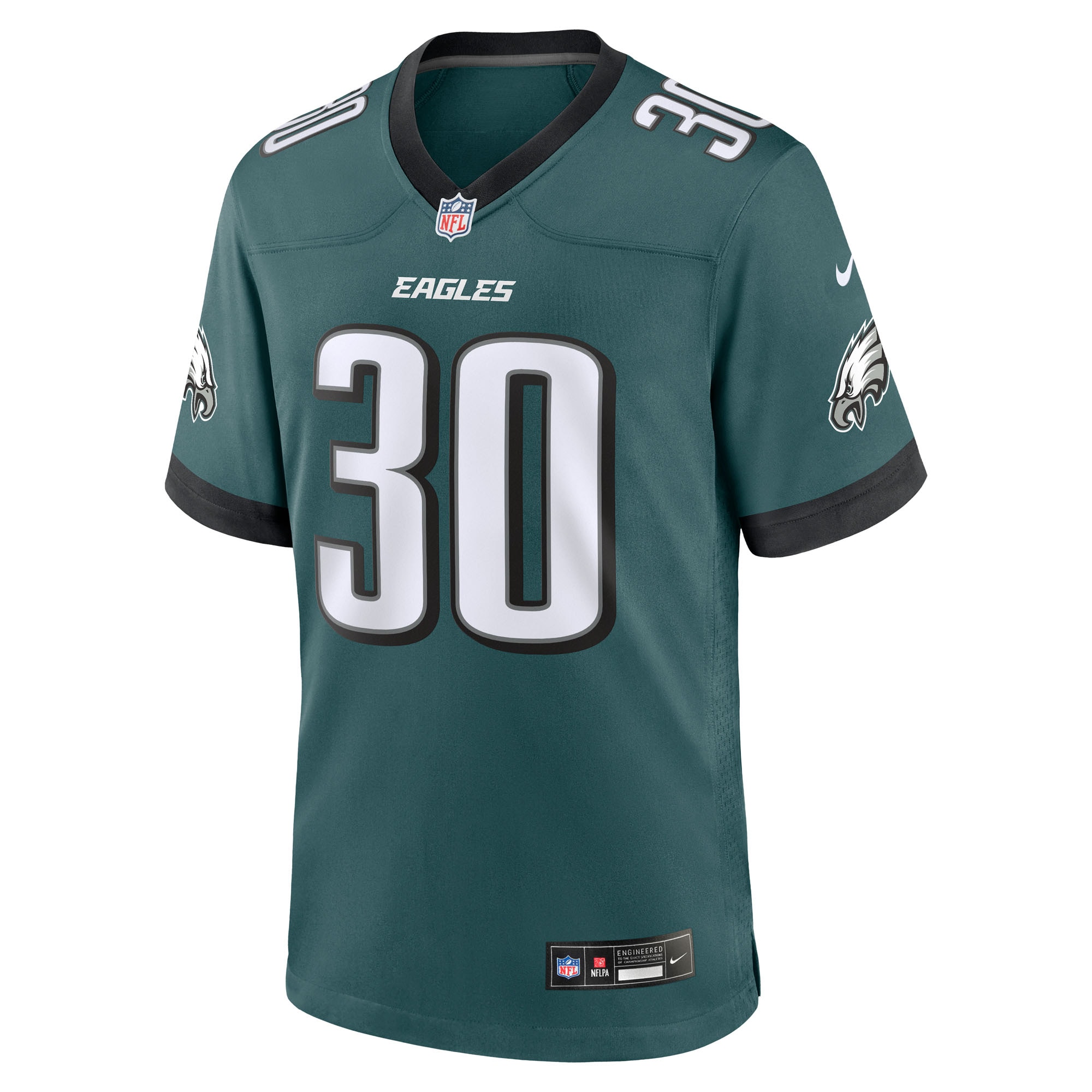 Jihaad Campbell Philadelphia Eagles Nike 2025 NFL Draft First Round Pick Game Jersey - Green - Image 2