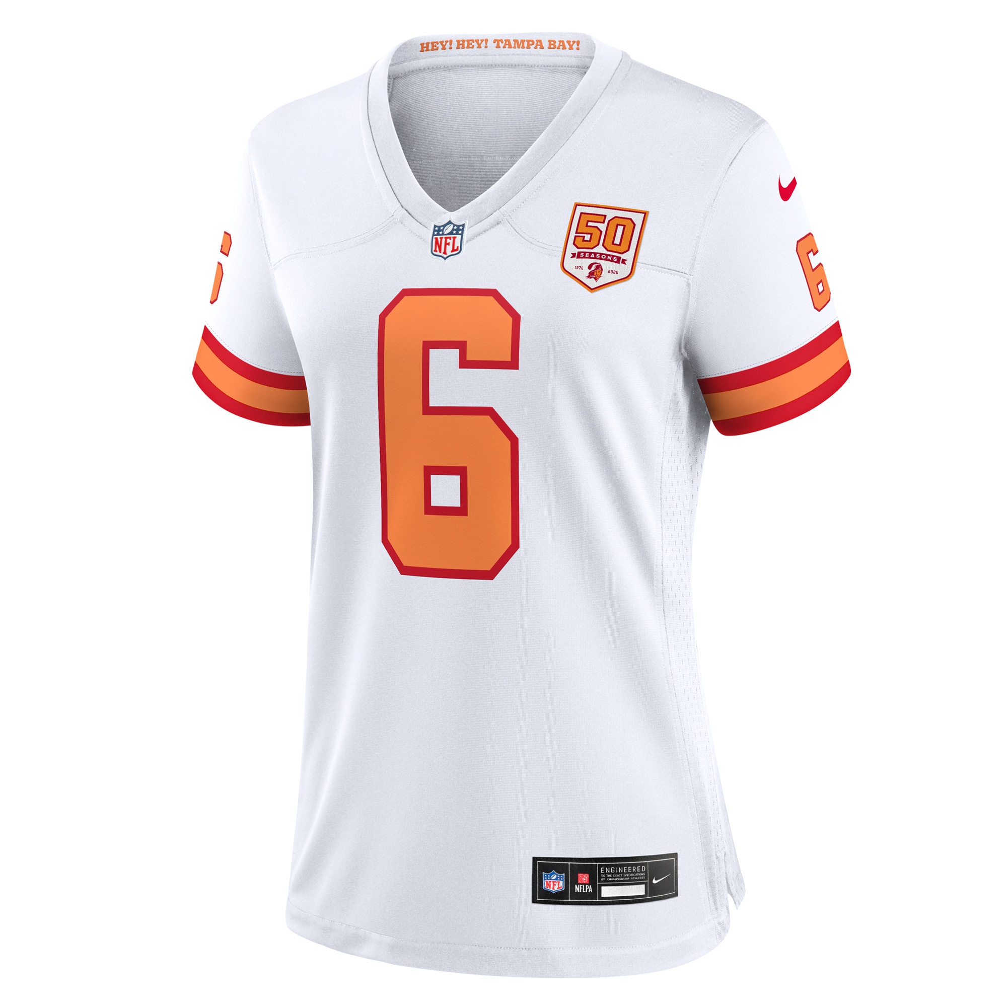 Baker Mayfield '76 Tampa Bay Buccaneers Nike Women's 50th Season Game Jersey - White - Image 2
