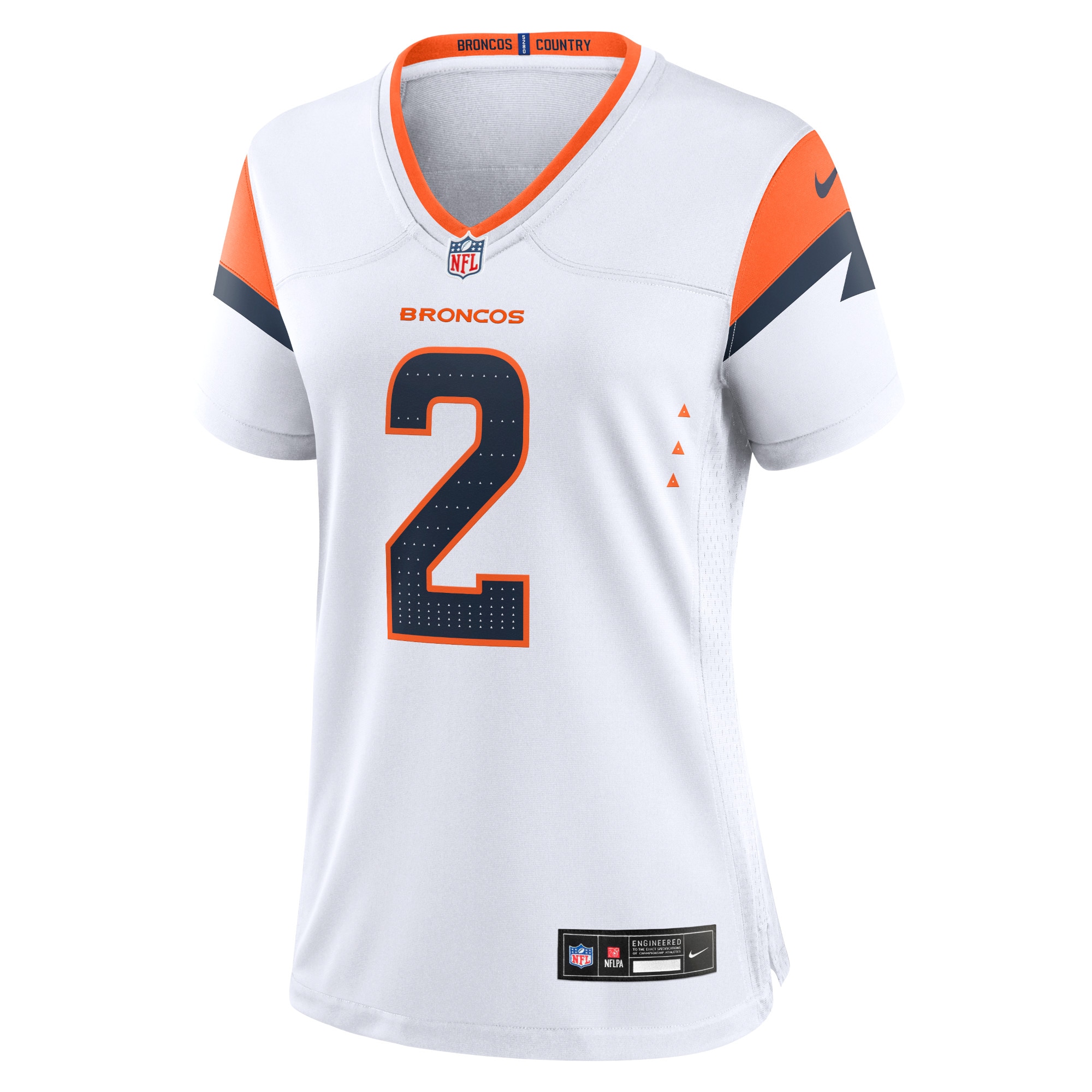 Patrick Surtain II Denver Broncos Nike Women's Mile High Collection Game Jersey - White - Image 2
