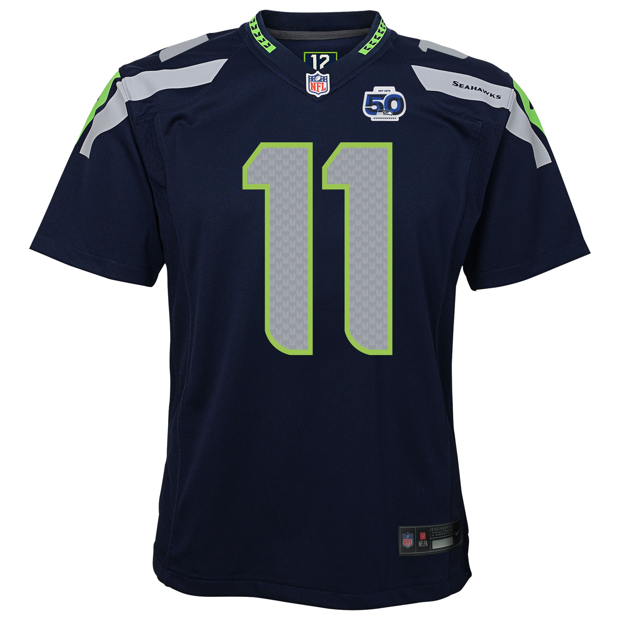 Jaxon Smith-Njigba Seattle Seahawks Nike Youth 50th Season Game Jersey - College Navy - Image 2