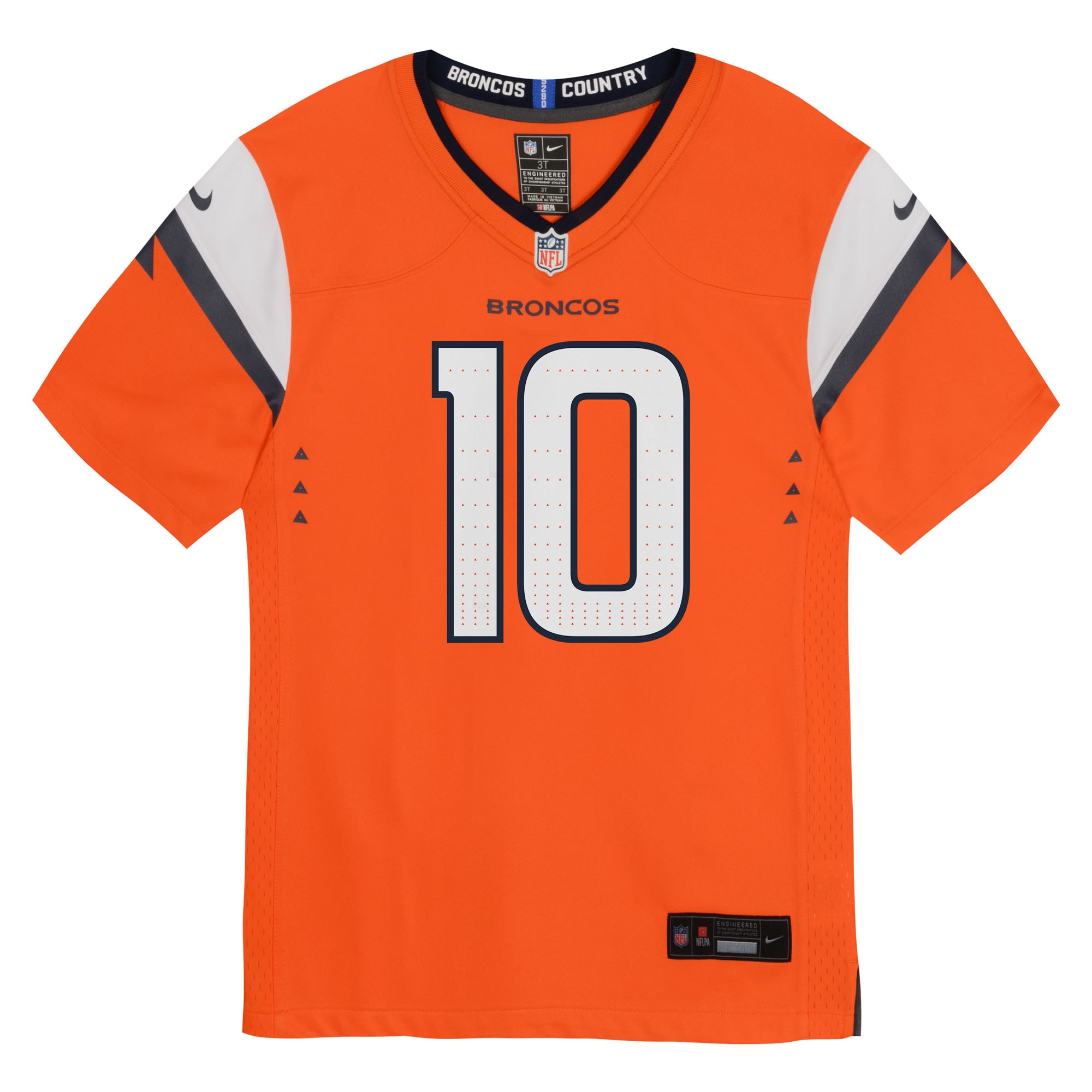Bo Nix Denver Broncos Nike Preschool Team Player Game Jersey - Orange - Image 2