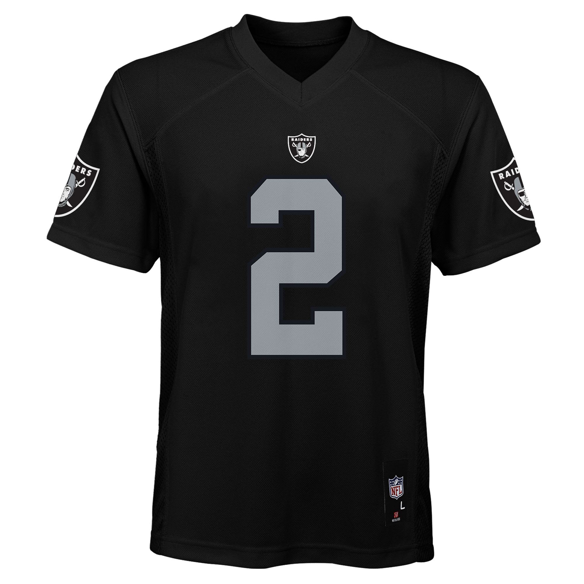 Ashton Jeanty Las Vegas Raiders Youth Replica Player Jersey - Black - Image 2